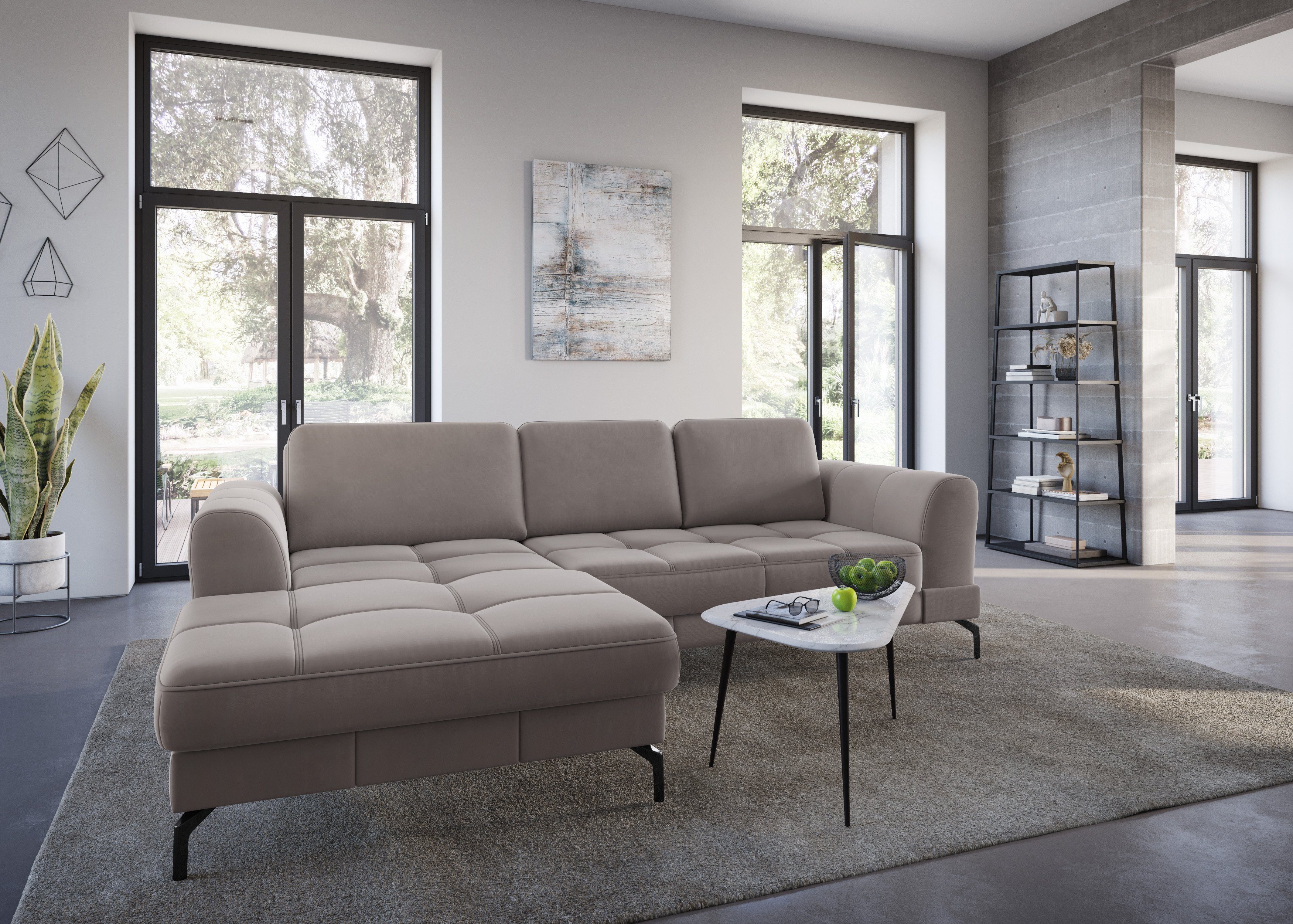 sit&more Ecksofa Bendigo L-Form, inklusive Sitztiefenverstellung, günstig online kaufen