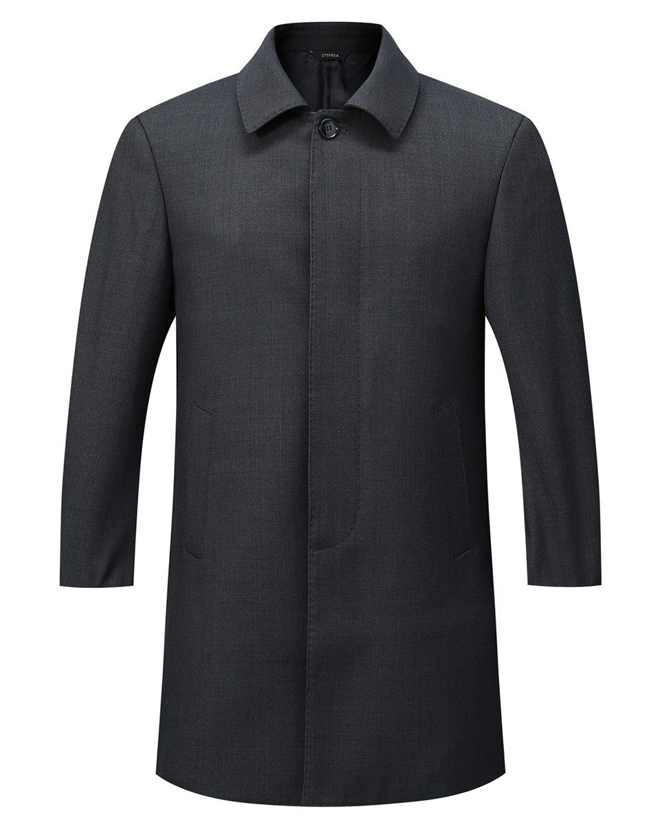Allthemen Trenchcoat Trenchcoat mit Reverskragen Herren Business Stil im Re günstig online kaufen