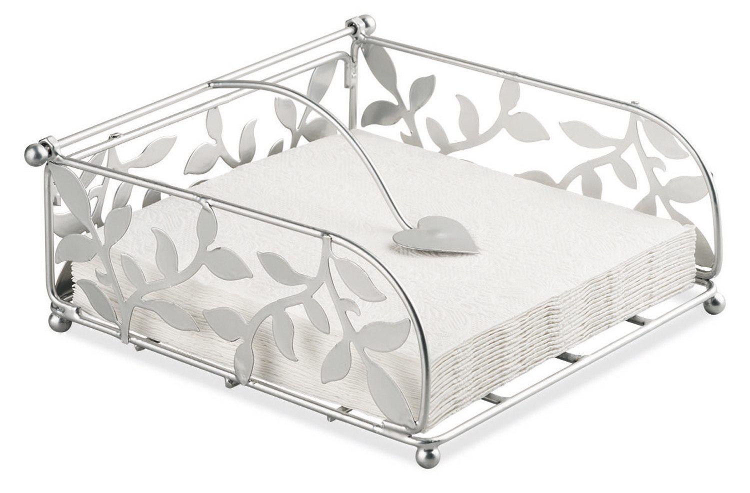 Ambiente® Serviettenhalter Sweet Serenity, Metall, (1-tlg., 1-teilig), Serviettenhalter Metall mit Haltebügel ca.18x18x7cm