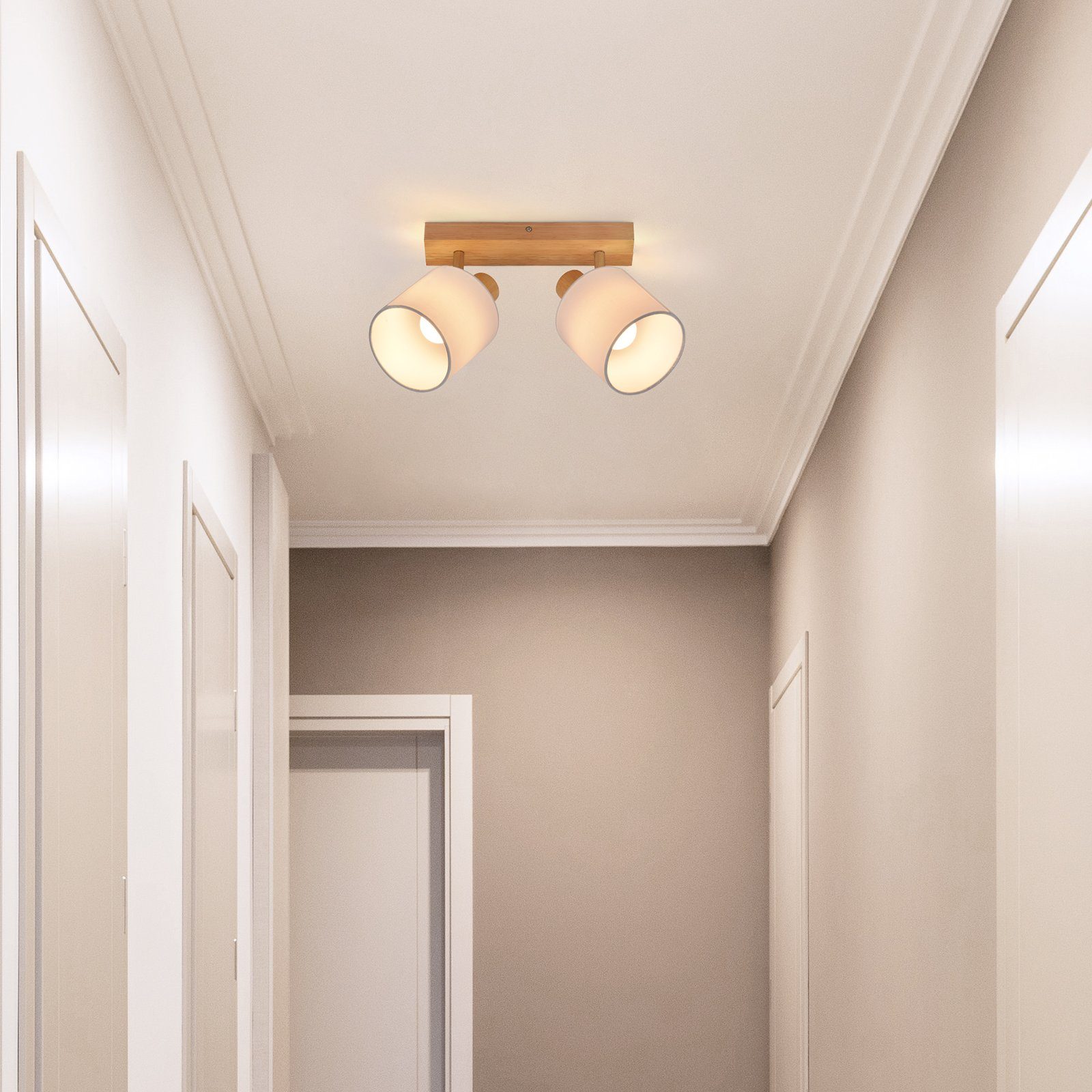 Nettlife Deckenstrahler 1/2/3/4 Flammig Vintage Schwarz E14 Schwenkbar Deck günstig online kaufen