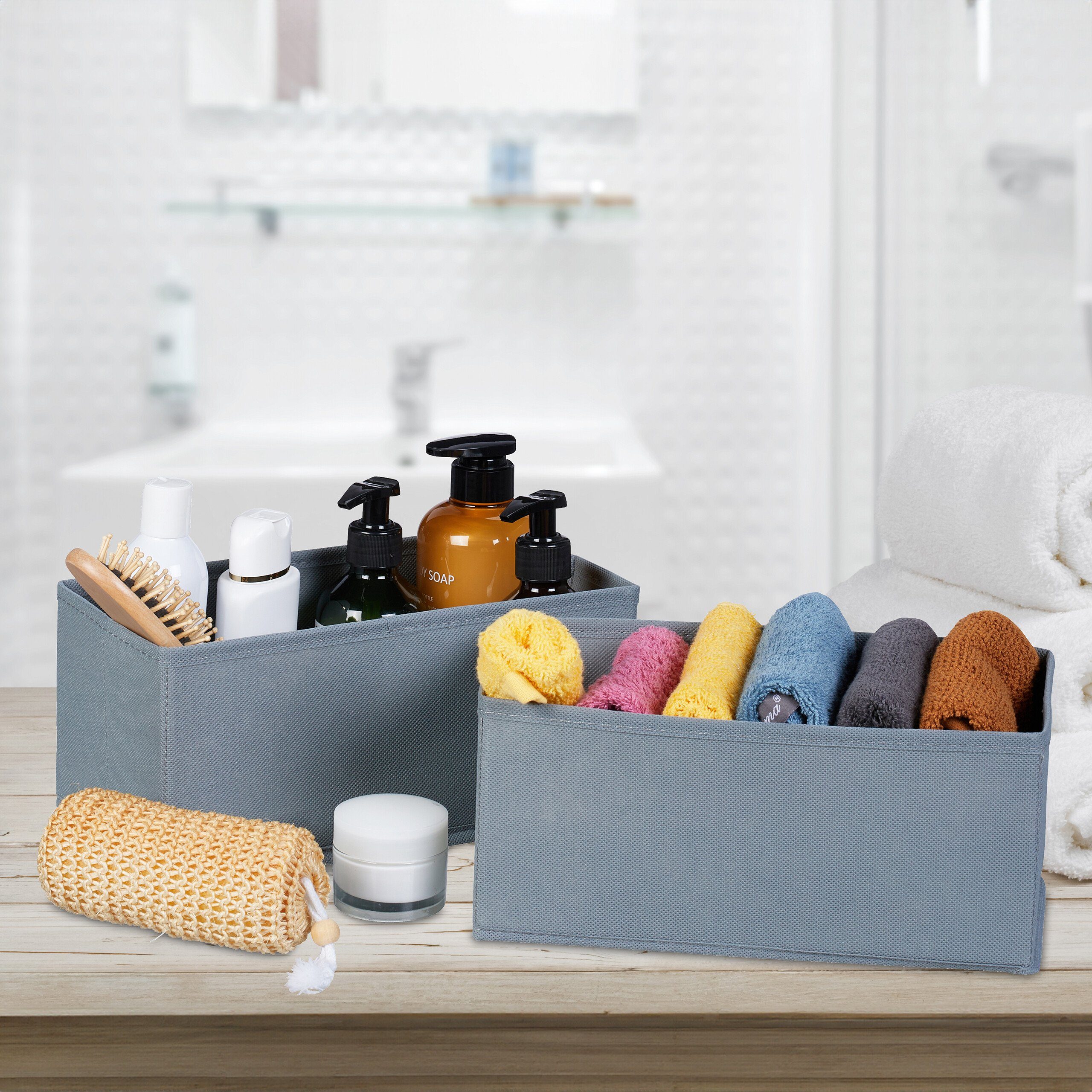 relaxdays Aufbewahrungsbox Schubladen Organizer 8-tlg. Set günstig online kaufen