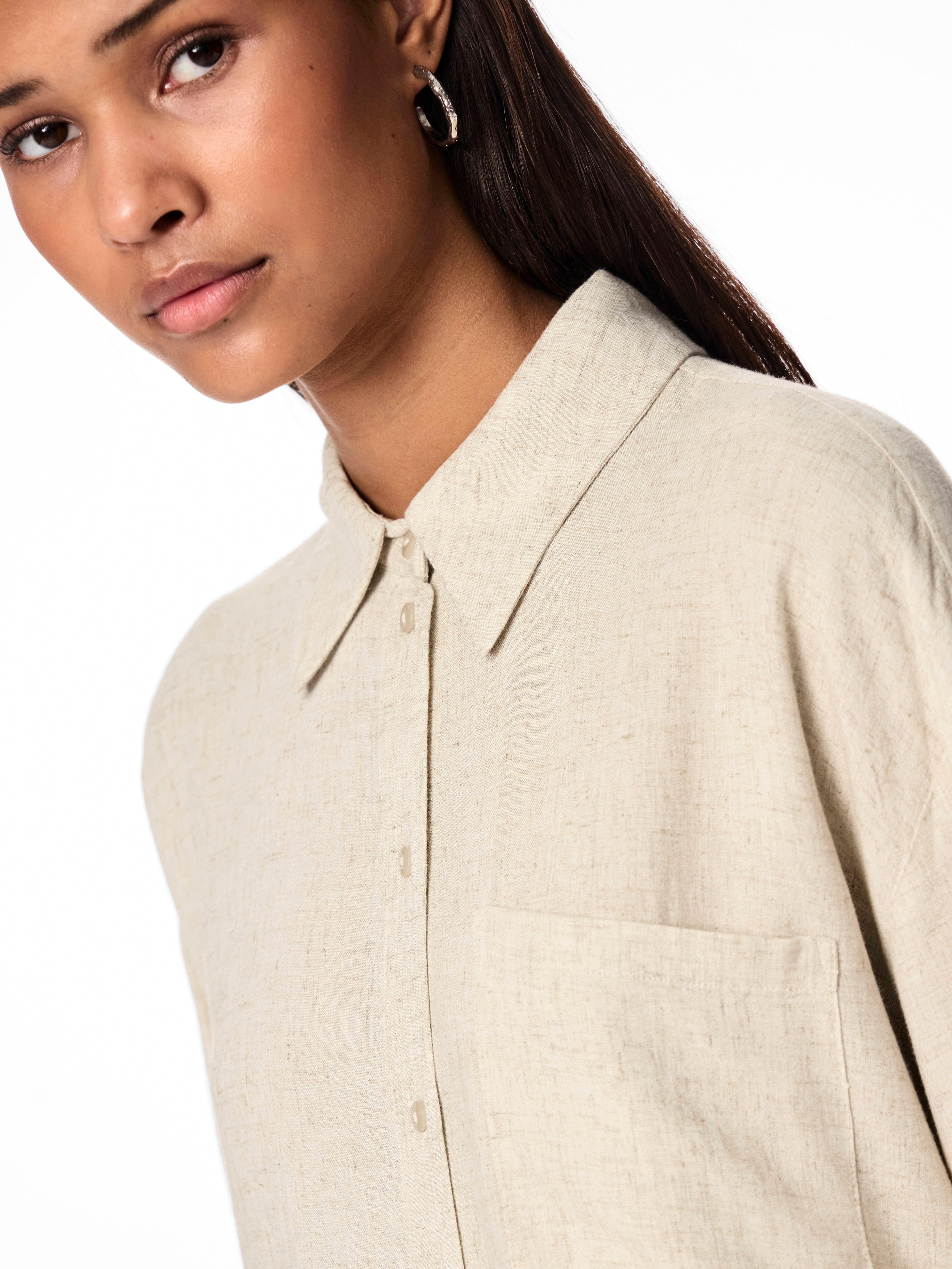 pieces Hemdbluse PCPIA LS LOOSE SHIRT günstig online kaufen