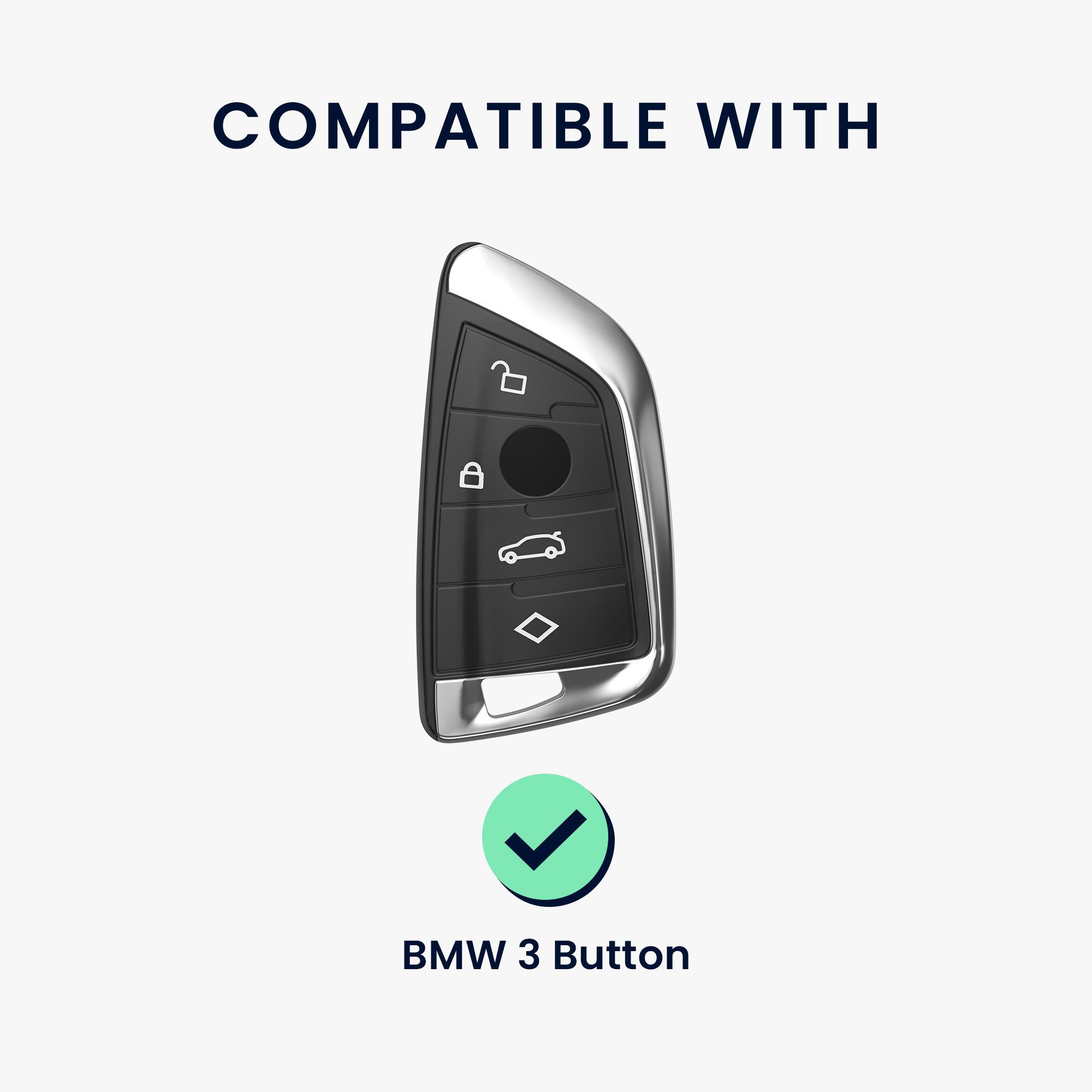 kwmobile Schlüsseltasche Hülle für BMW 3-Tasten günstig online kaufen