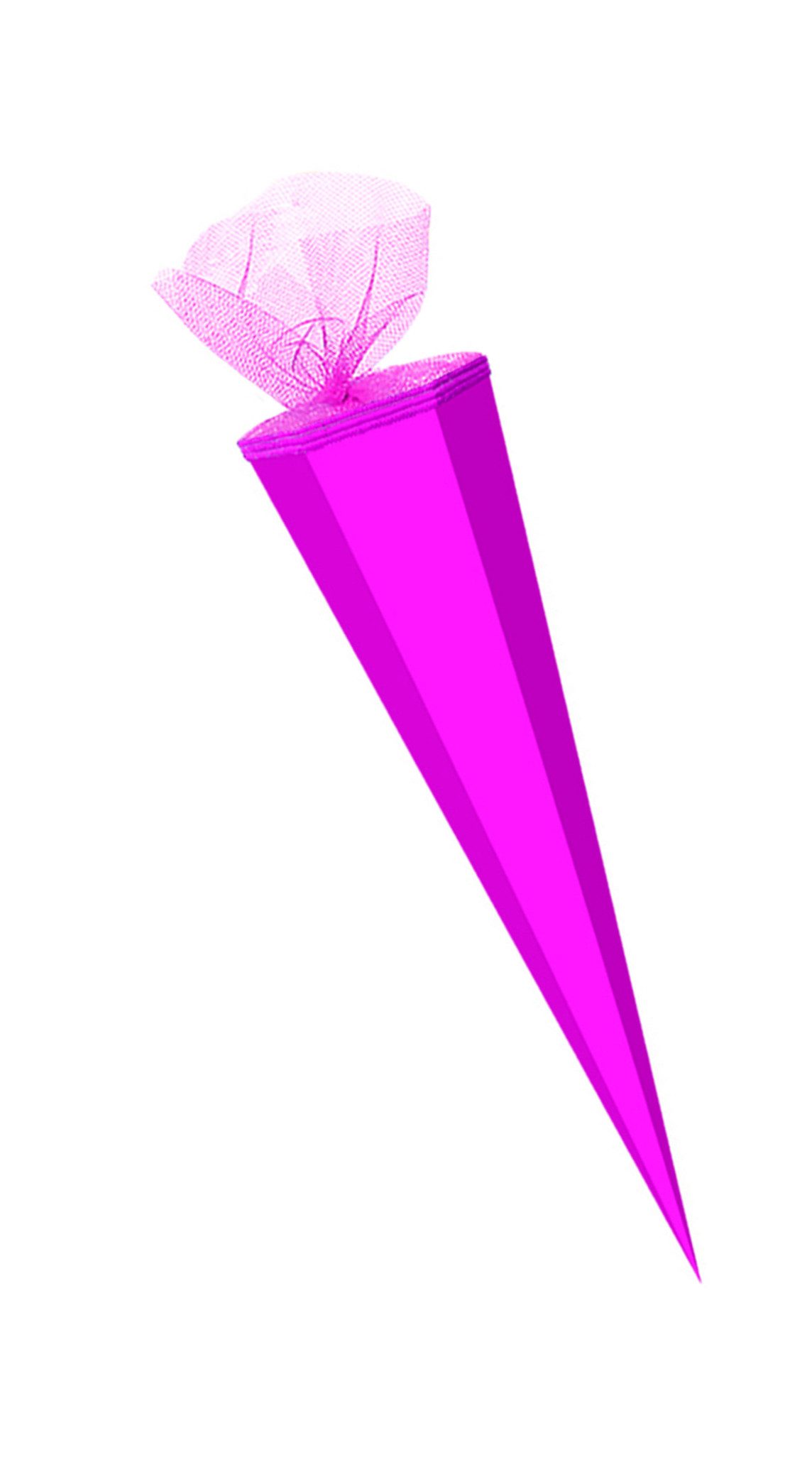 Verpackungsmittel GmbH Markneukirchen Schultüte XXL Bastel Schultüte / 100cm / eckig / Farbe: pink