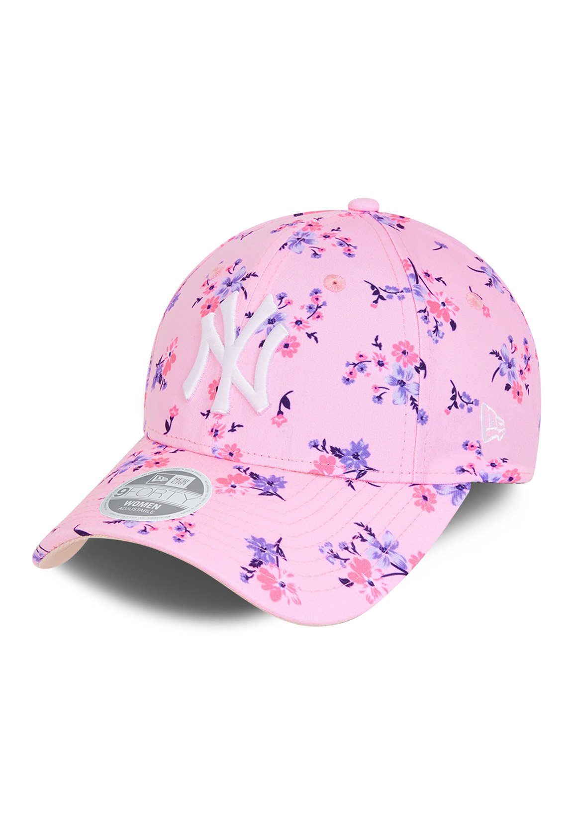 New Era Floral Wmns NY Damen Era Cap New 9Forty Baseball Pink Cap Adjustable YANKEES