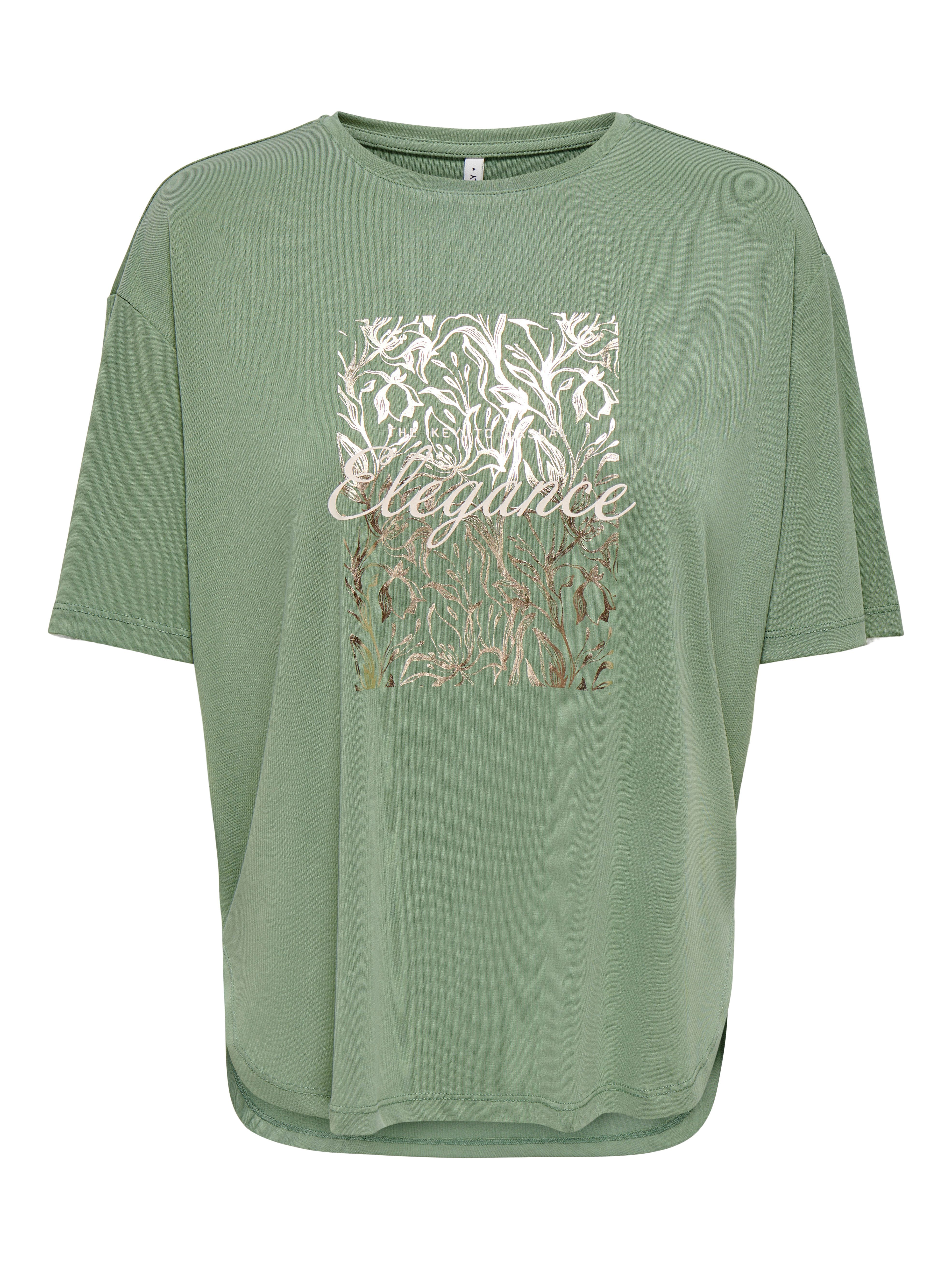 ONLY Kurzarmshirt ONLFREE LIFE S/S BOTANICAL TOP BOX JRS – Bild 4 von 5