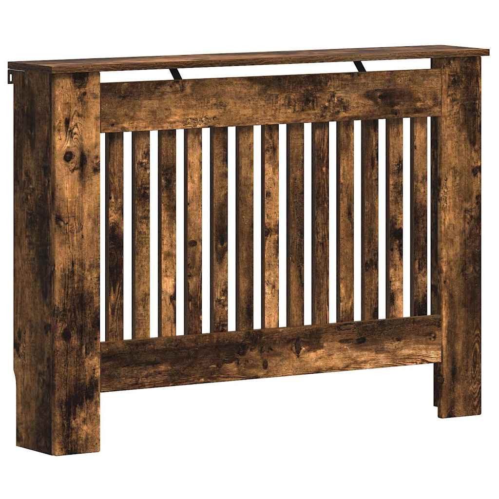 vidaXL Heizkörper-Wäschetrockner Heizkörperabdeckung Geräucherte Eiche 112 x 19 x 81,5 cm