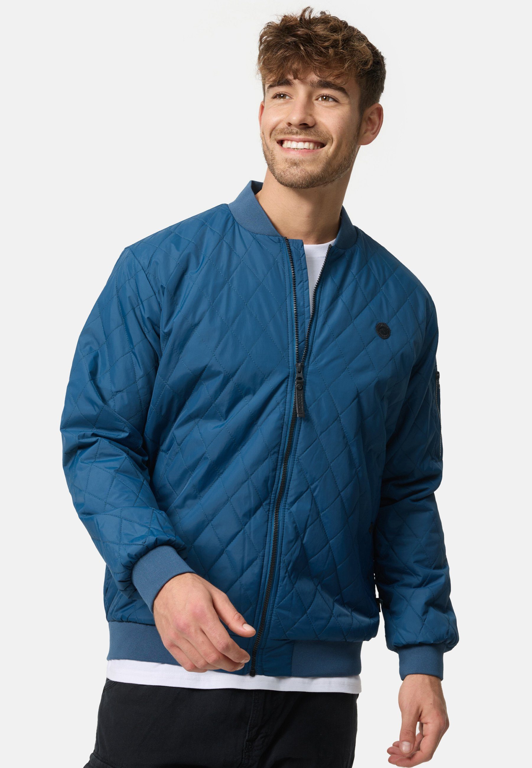 Indicode Bomberjacke Novak Majolica Blue