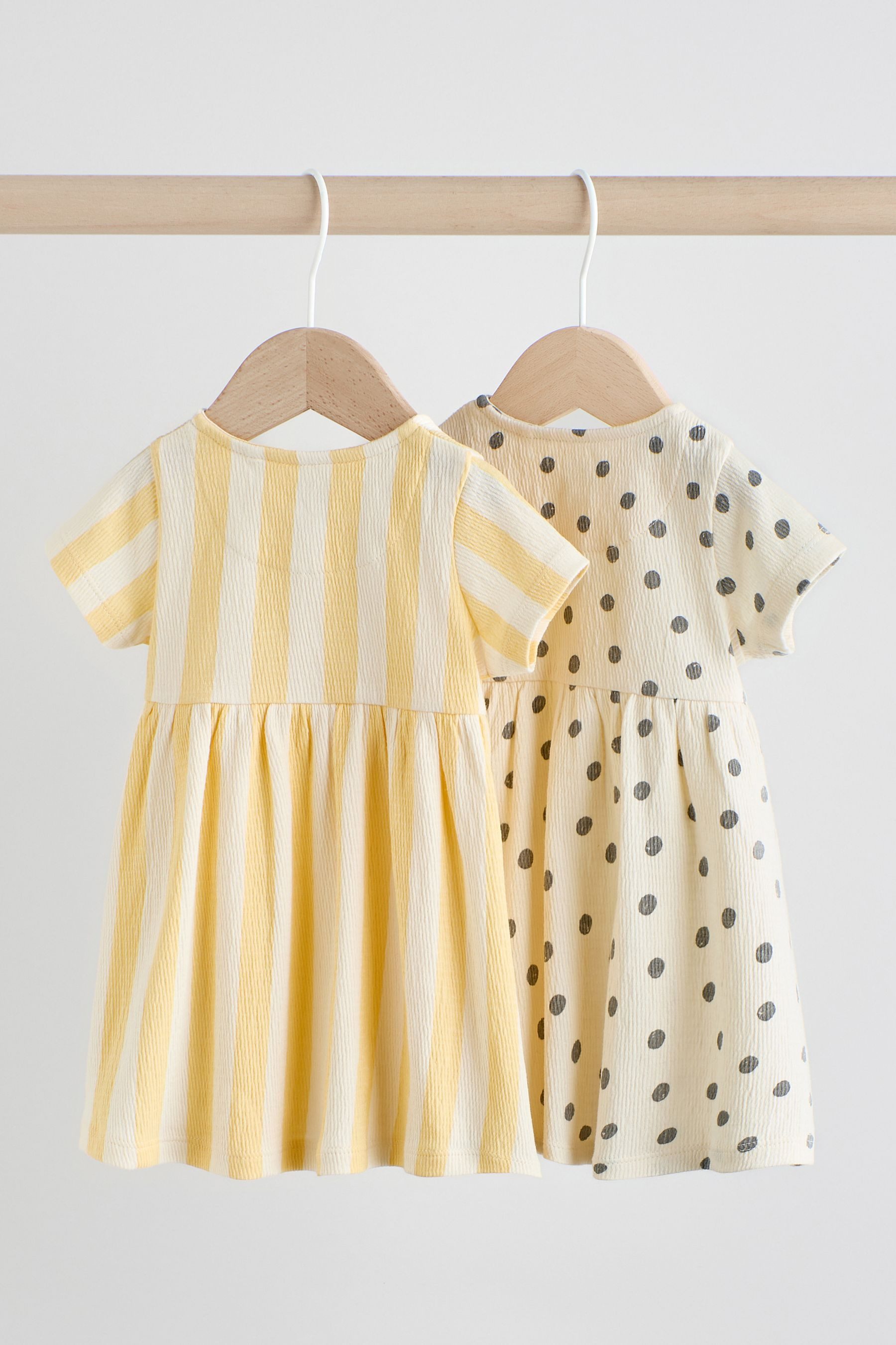 Next Blusenkleid Baby-Kurzarmkleid, 2er-Pack (2-tlg)