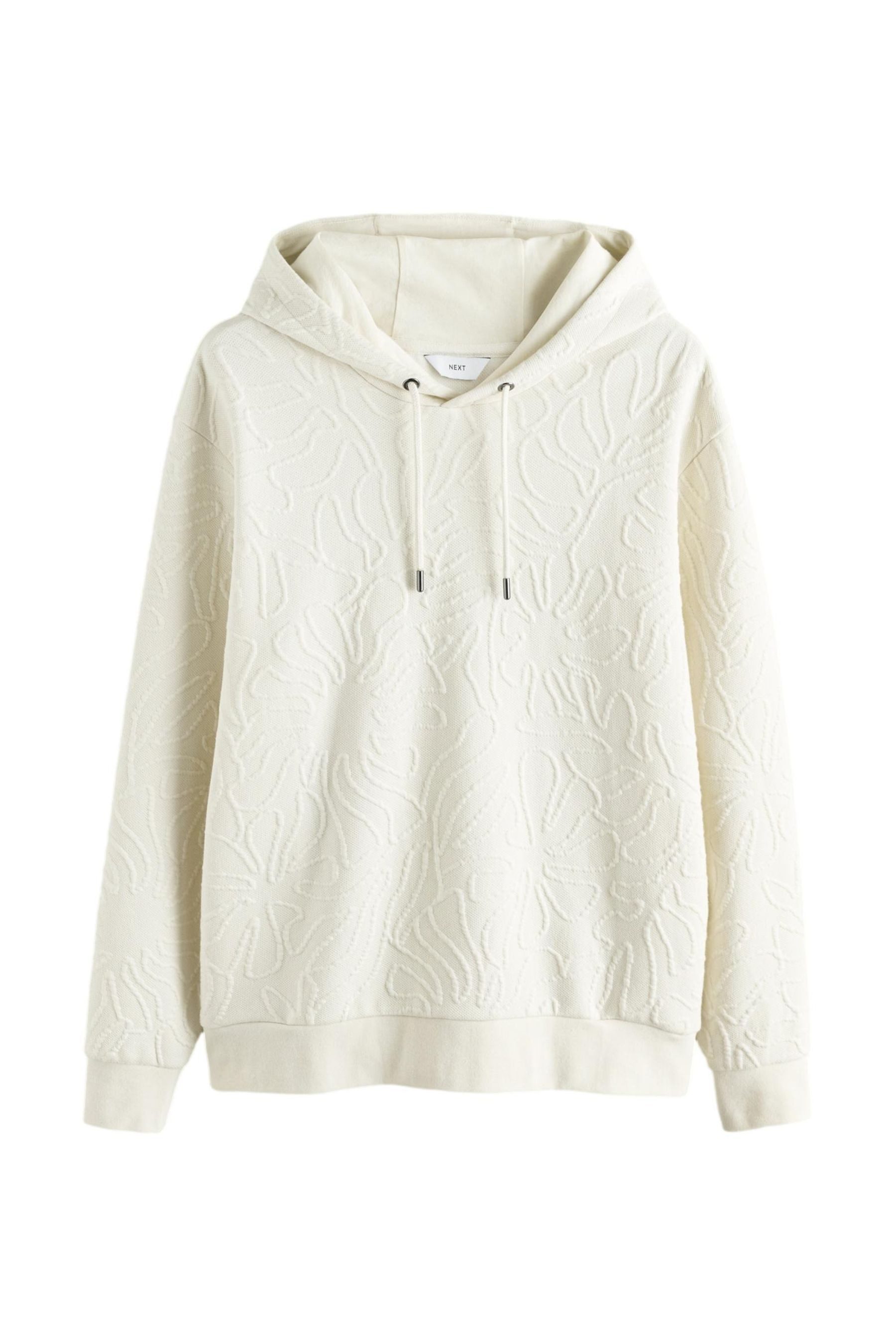 Next Kapuzenpullover Leichtes strukturiertes Hoodie mit Blumenmuster (1-tlg)