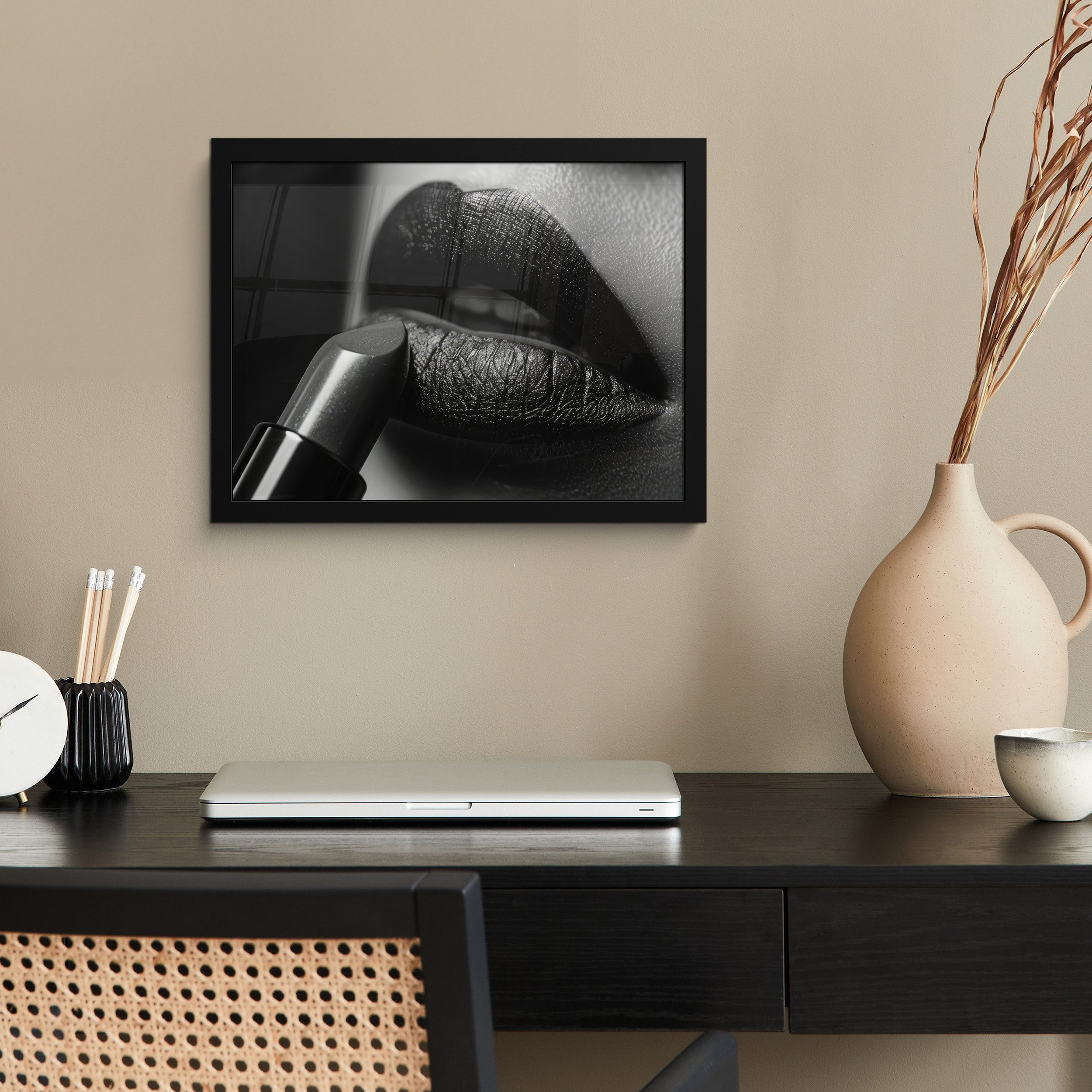 MuchoWow Poster Frau - Lippenstift - günstig online kaufen