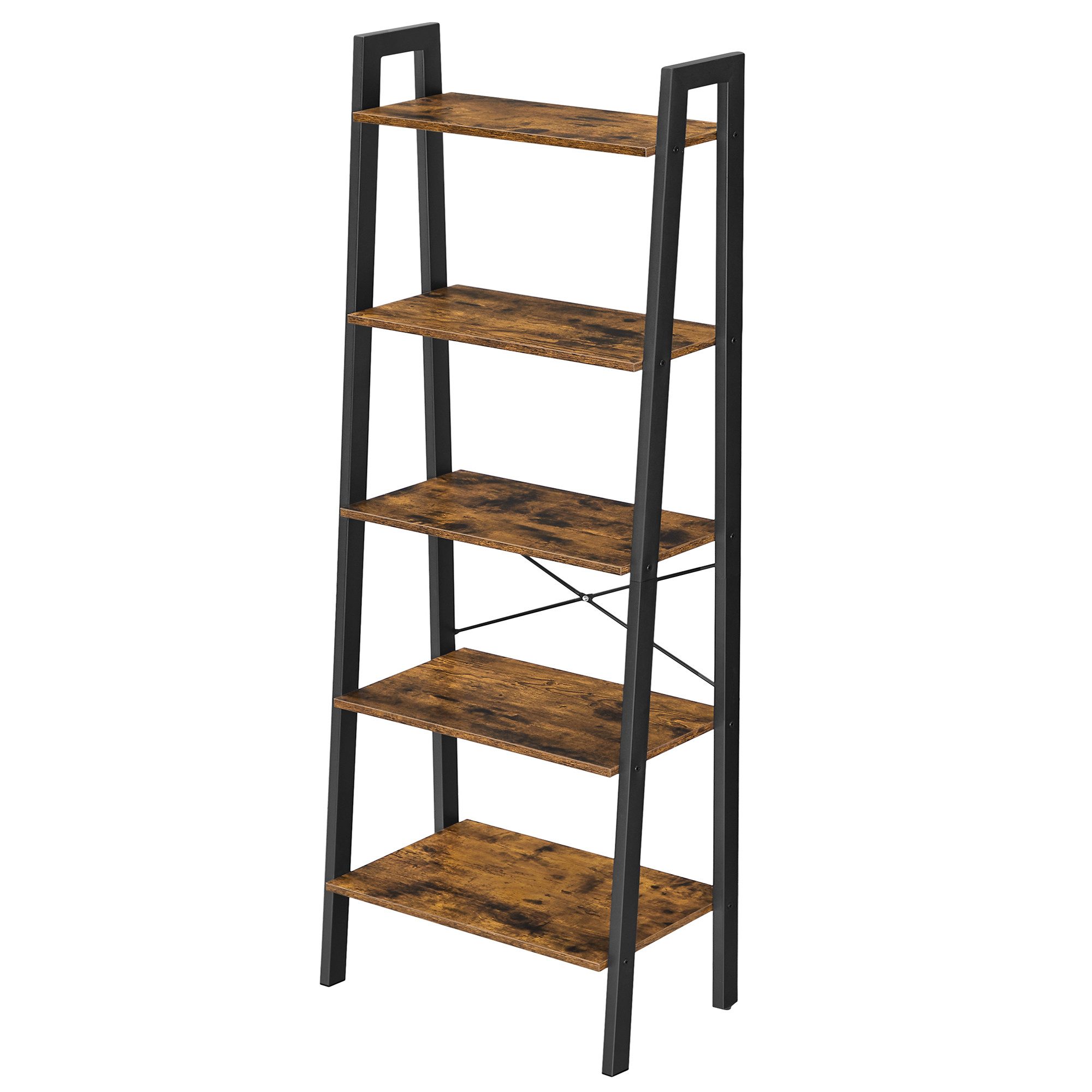 VASAGLE Standregal, Bücherregal, Leiterregal, mit 4/5 günstig online kaufen