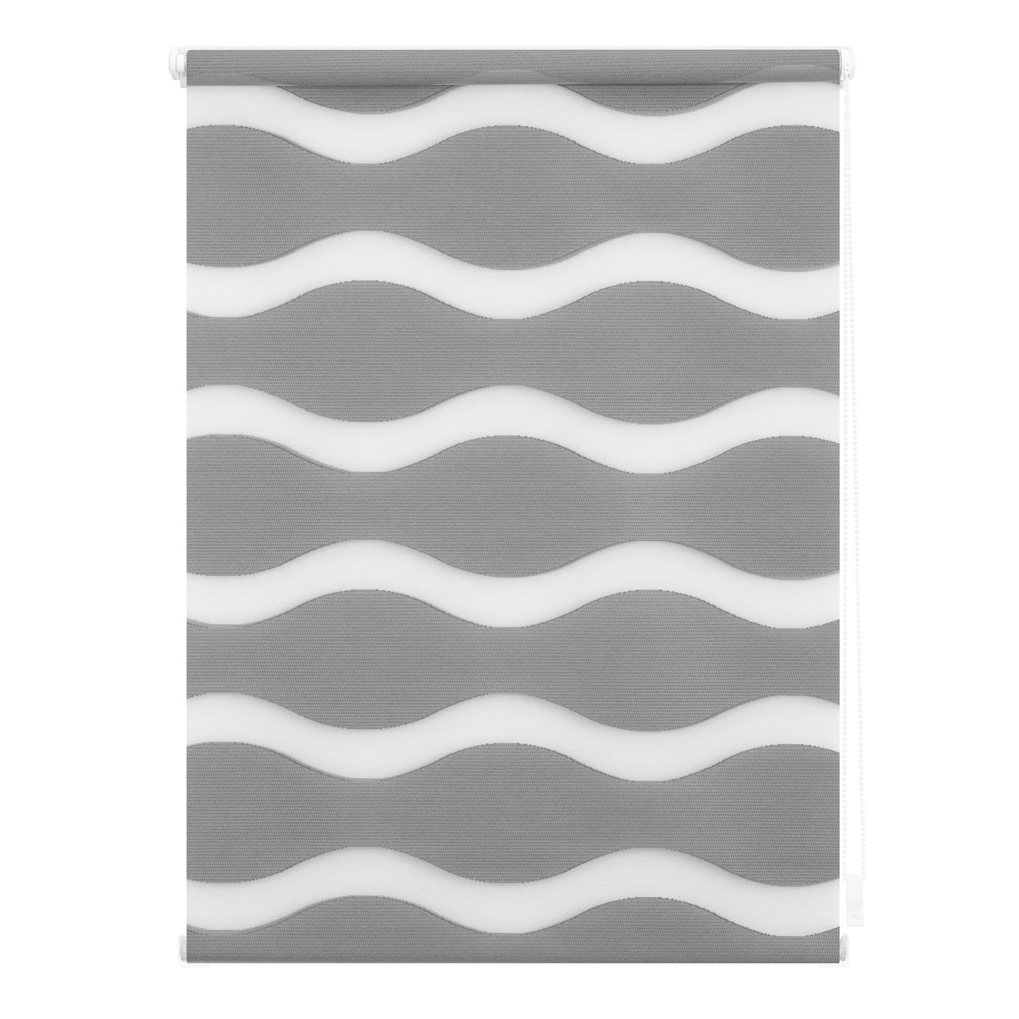 Doppelrollo Welle Klemmfix, ohne Bohren, LICHTBLICK ORIGINAL, halbtransparent, mit Bohren/ohne Bohren, freihängend, Klemm- oder Schraubmontage, Lichtdurchlässig und blickdicht, Klemmbar, unkomplizierte Montage