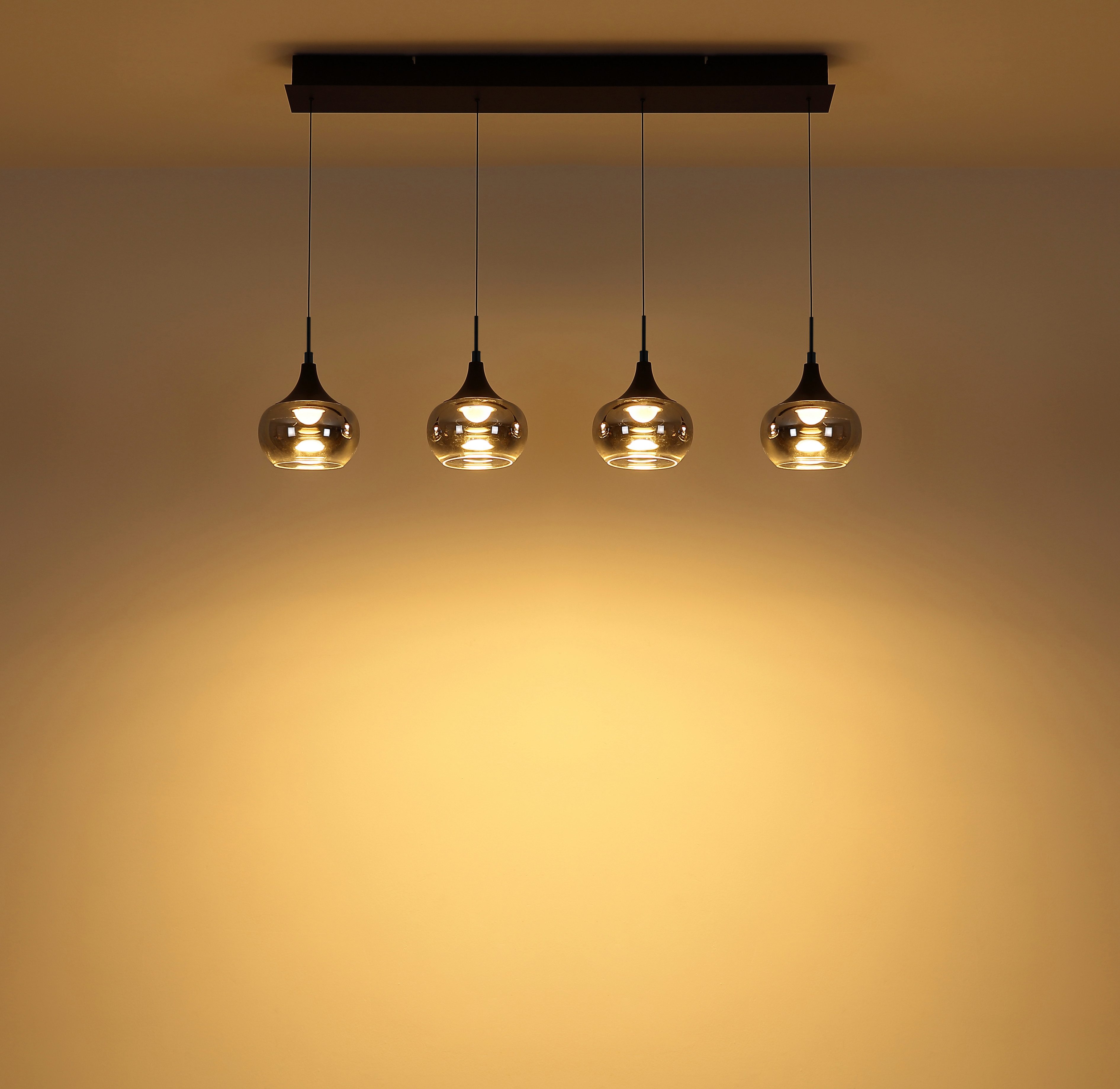 NOWA Hängeleuchte LUI, LED fest integriert, Warmweiß, LED-Hängeleuchte, dimmbar, Soft-Lift, elegant & funktional