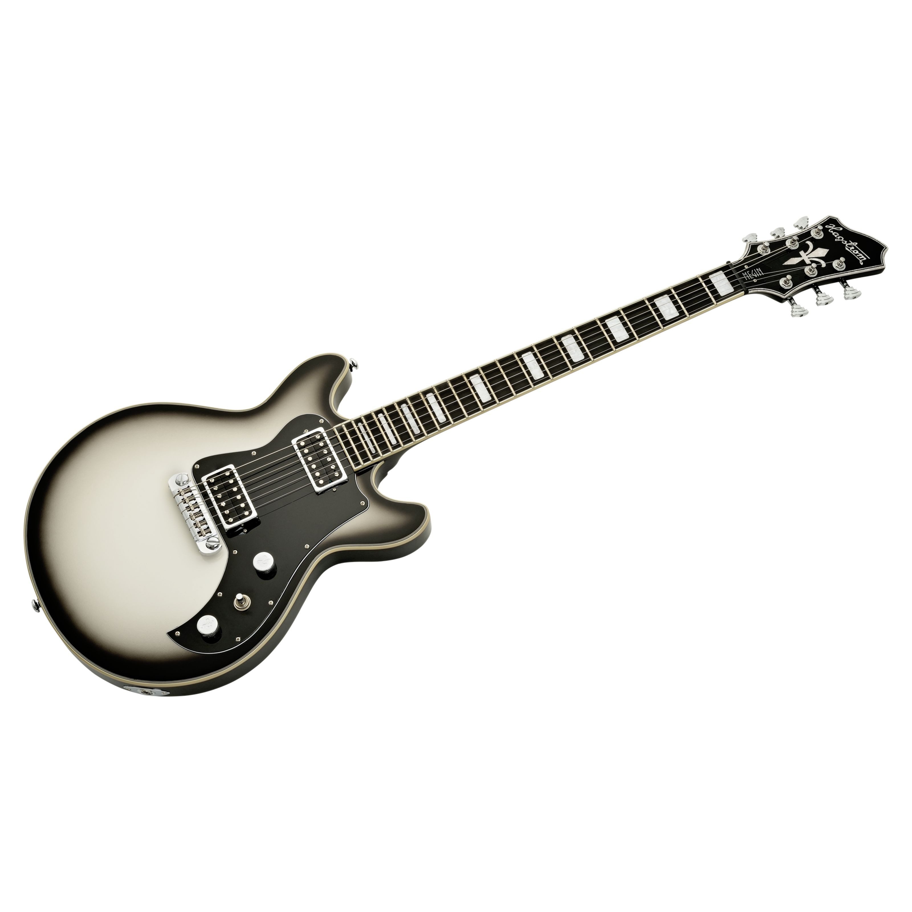 Hagstrom E-Gitarre, E-Gitarren, Andere Modelle, Megin Aged Grey Burst - E-Gitarre