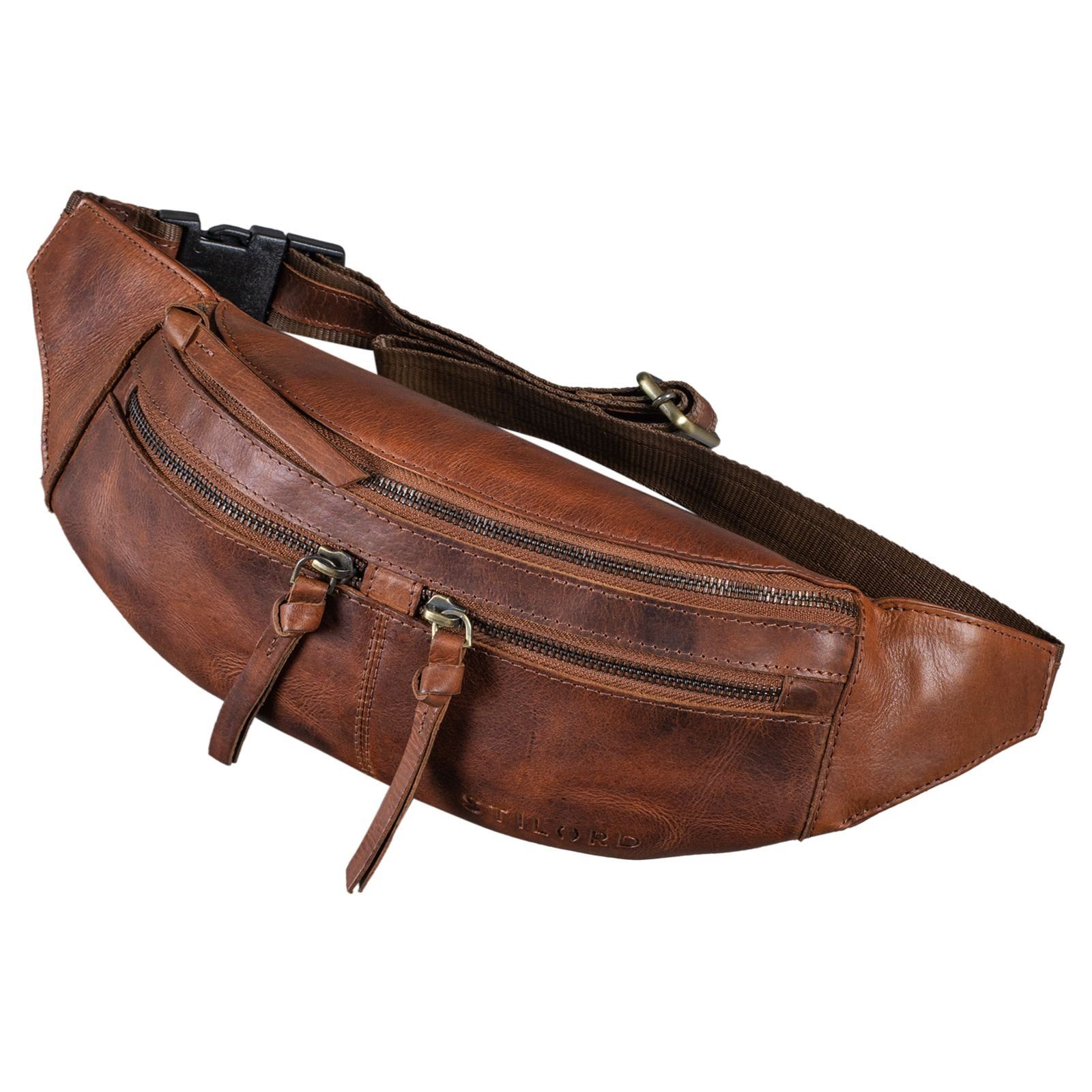 STILORD Bauchtasche "Casimir" Bauchtasche Leder stylisch