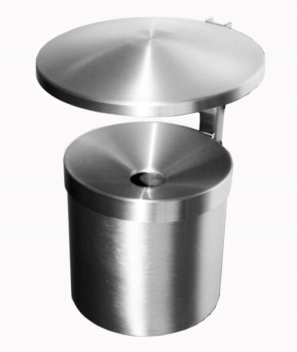 Szagato Aschenbecher Wand Aschenbecher mit Dach Aluminium Wandascher rostfrei, Made in Germany