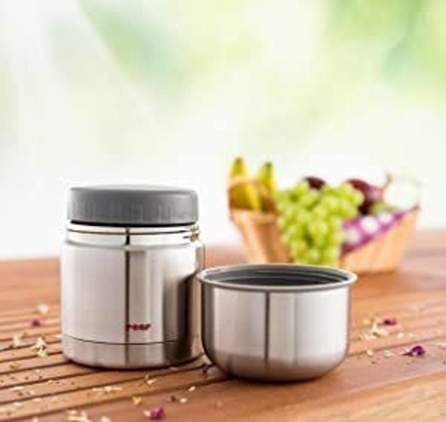 Reer Isolierflasche silber