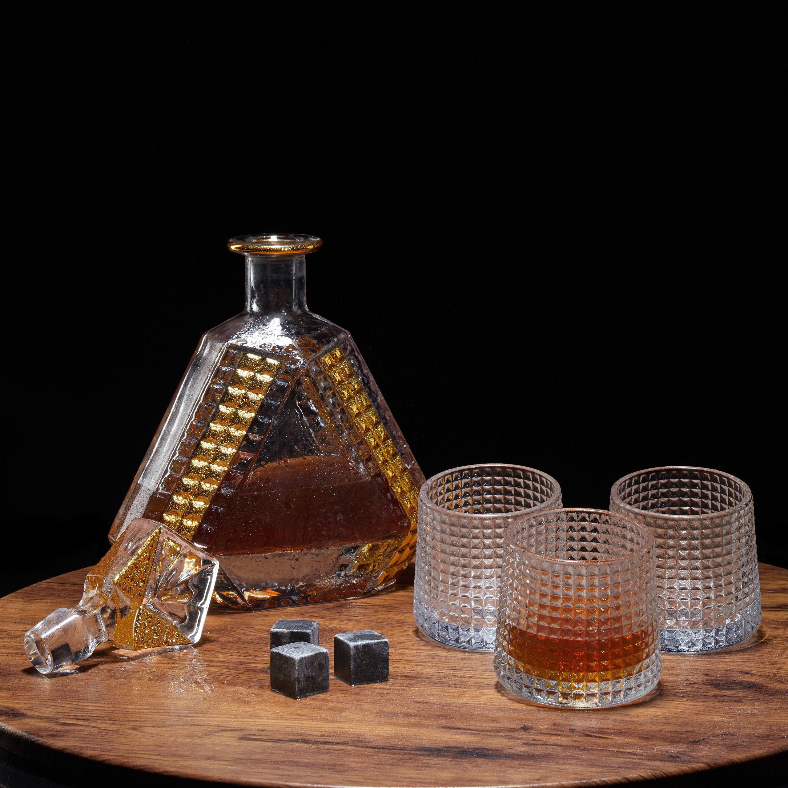 relaxdays Gläser-Set Whisky Gläser 12er Set, 12-tlg., Glas – Bild 3 von 5