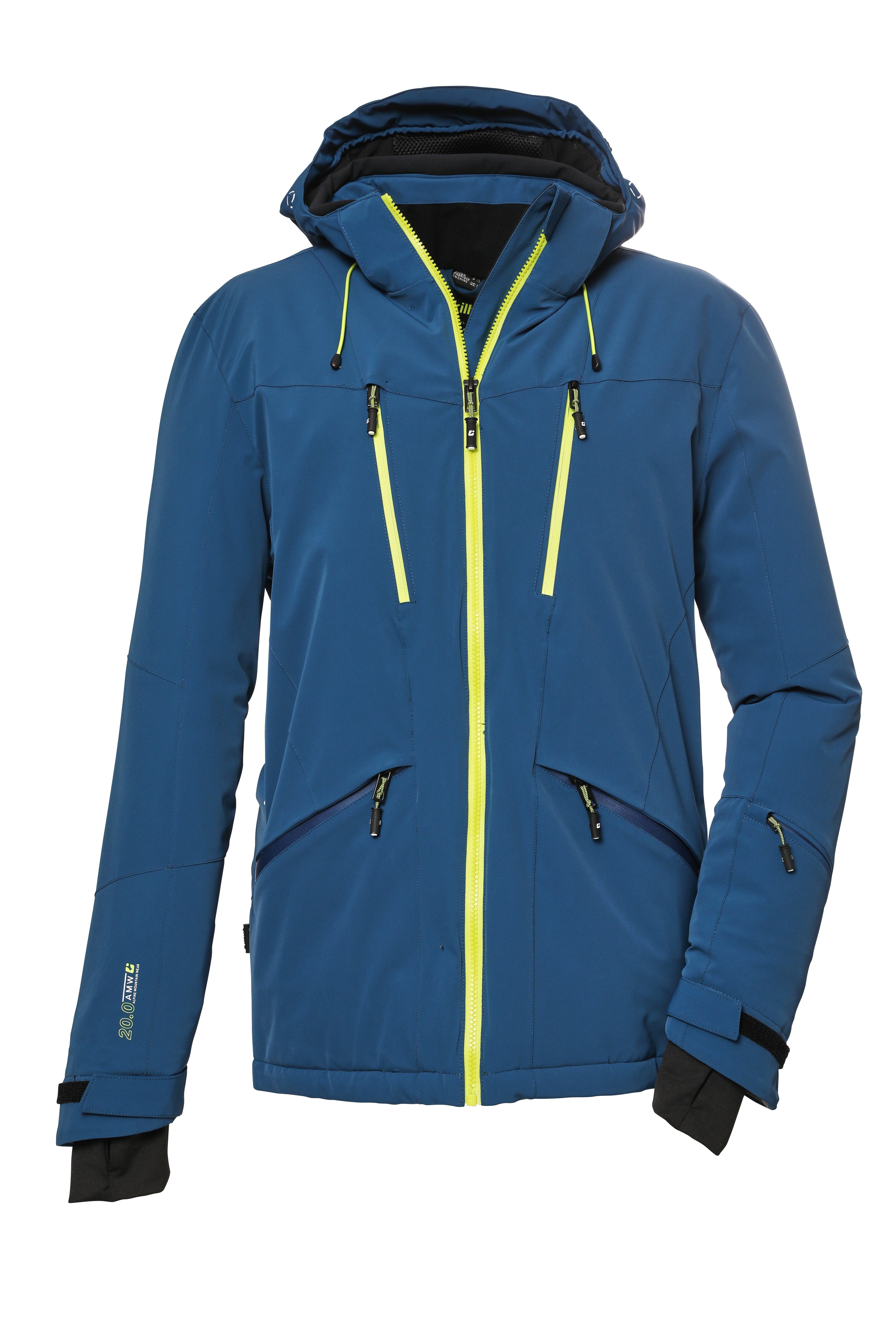 Killtec Skijacke KSW 74 CS MEN SKI JACKET Funktionsjacke, Sportjacke mit abnehmbarer Kapuze und Schneefang