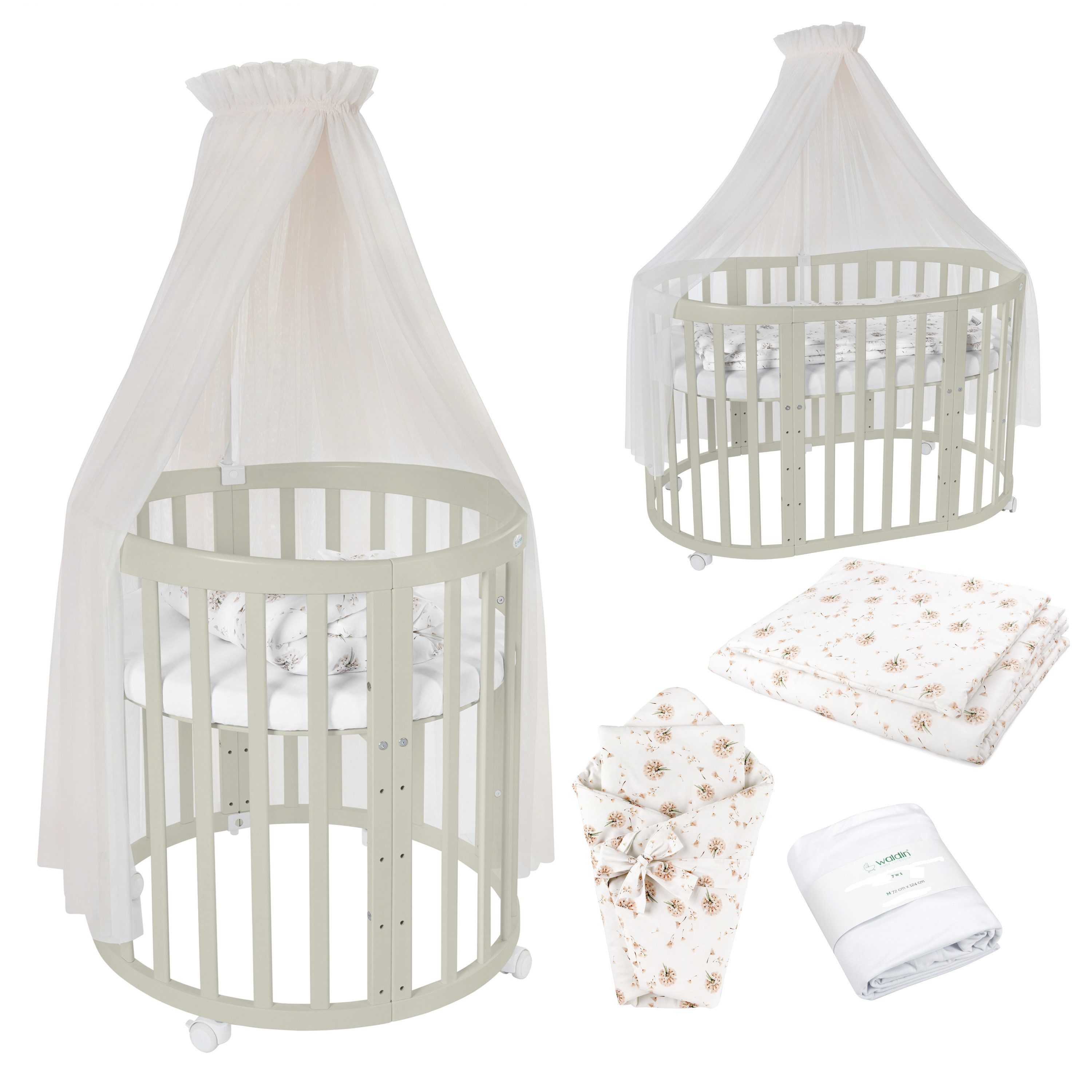 Waldin Babybett Mobiles Babybett OWAL aus günstig online kaufen