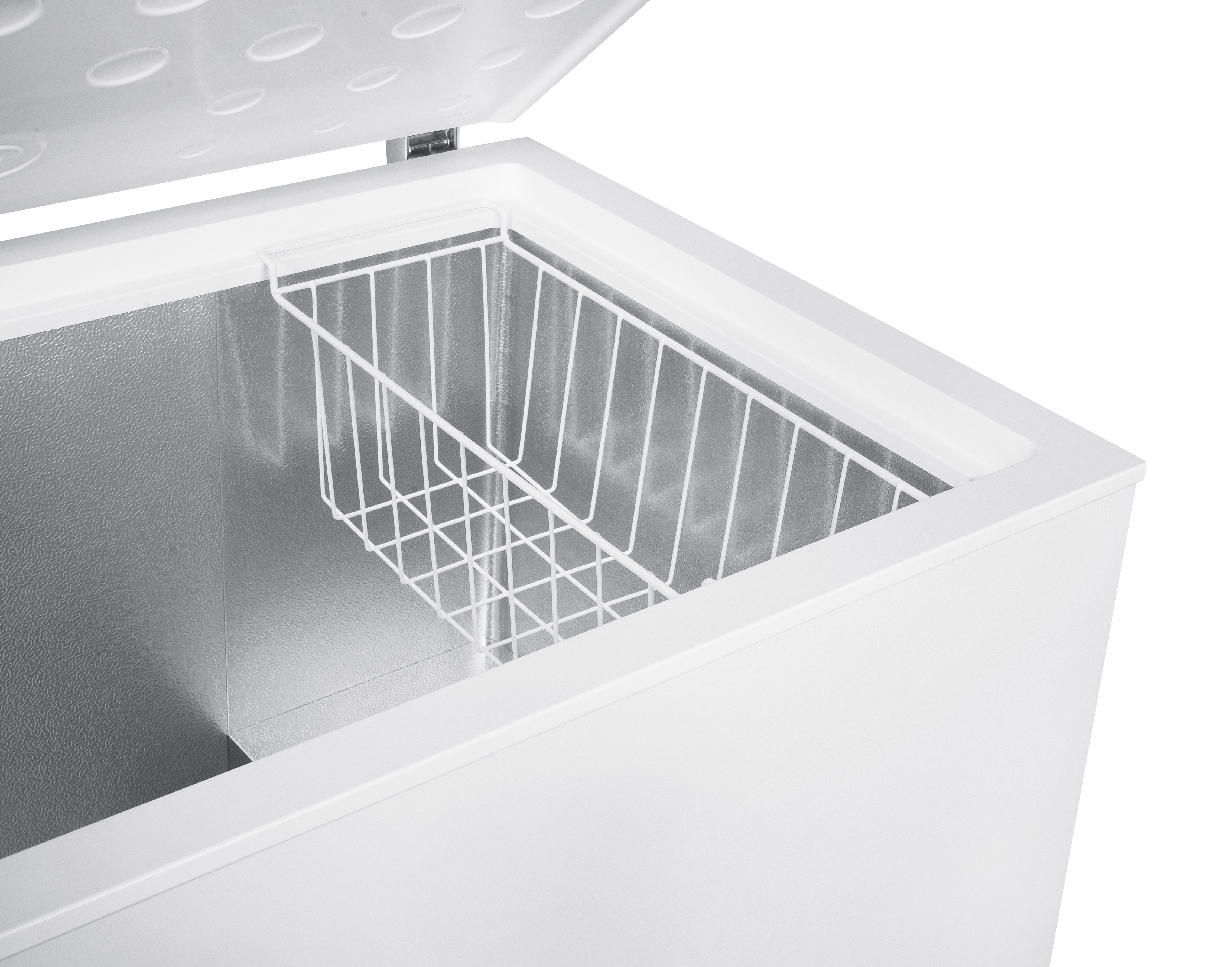 BEKO Gefriertruhe mit Transportrollen von der Seite