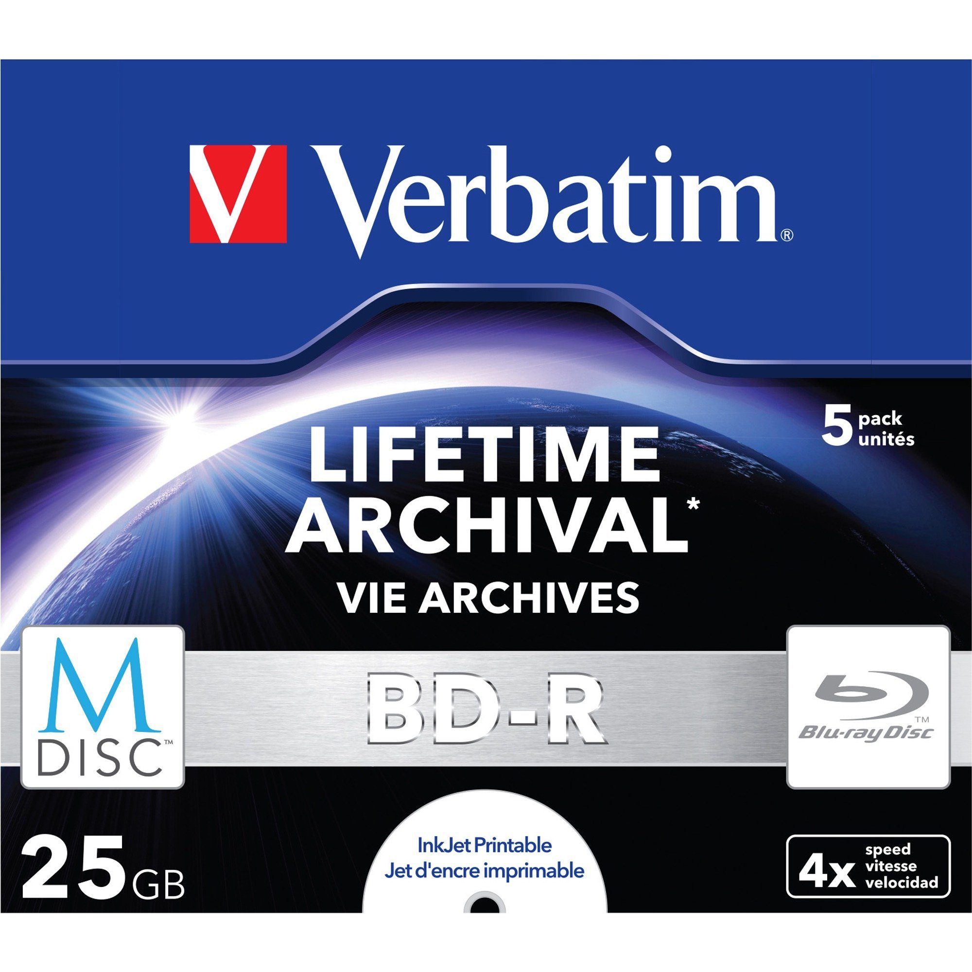 Verbatim Blu-ray-Rohling Verbatim BD-R M-Disc 25GB, Blu-ray-Rohlinge