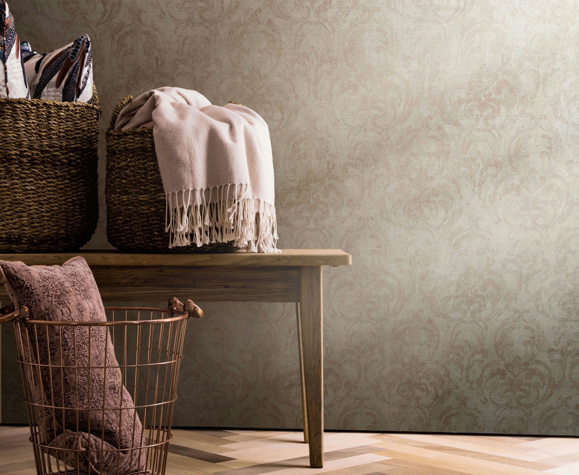 Marburg Vliestapete Regal Radiance, ornamental, moderne Tapete für Wohnzimmer Schlafzimmer Küche