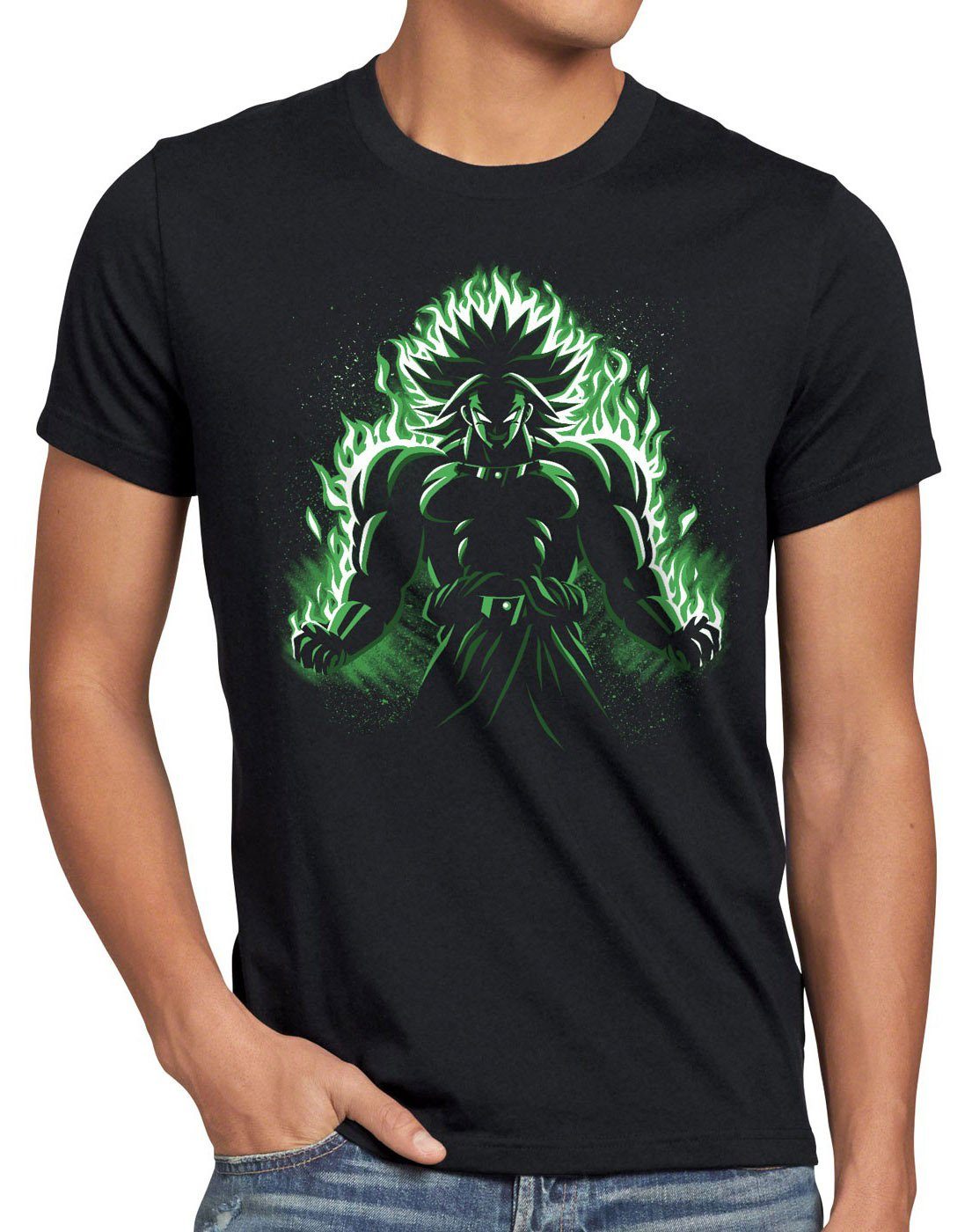 style3 Print-Shirt Herren T-Shirt Notorious Broly roshi ball z roshi songoku