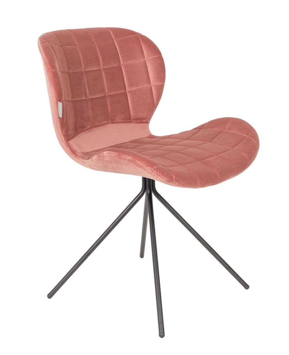 Zuiver Esszimmerstuhl Esszimmerstuhl OMG VELVET Samt Rosa von ZUIVER