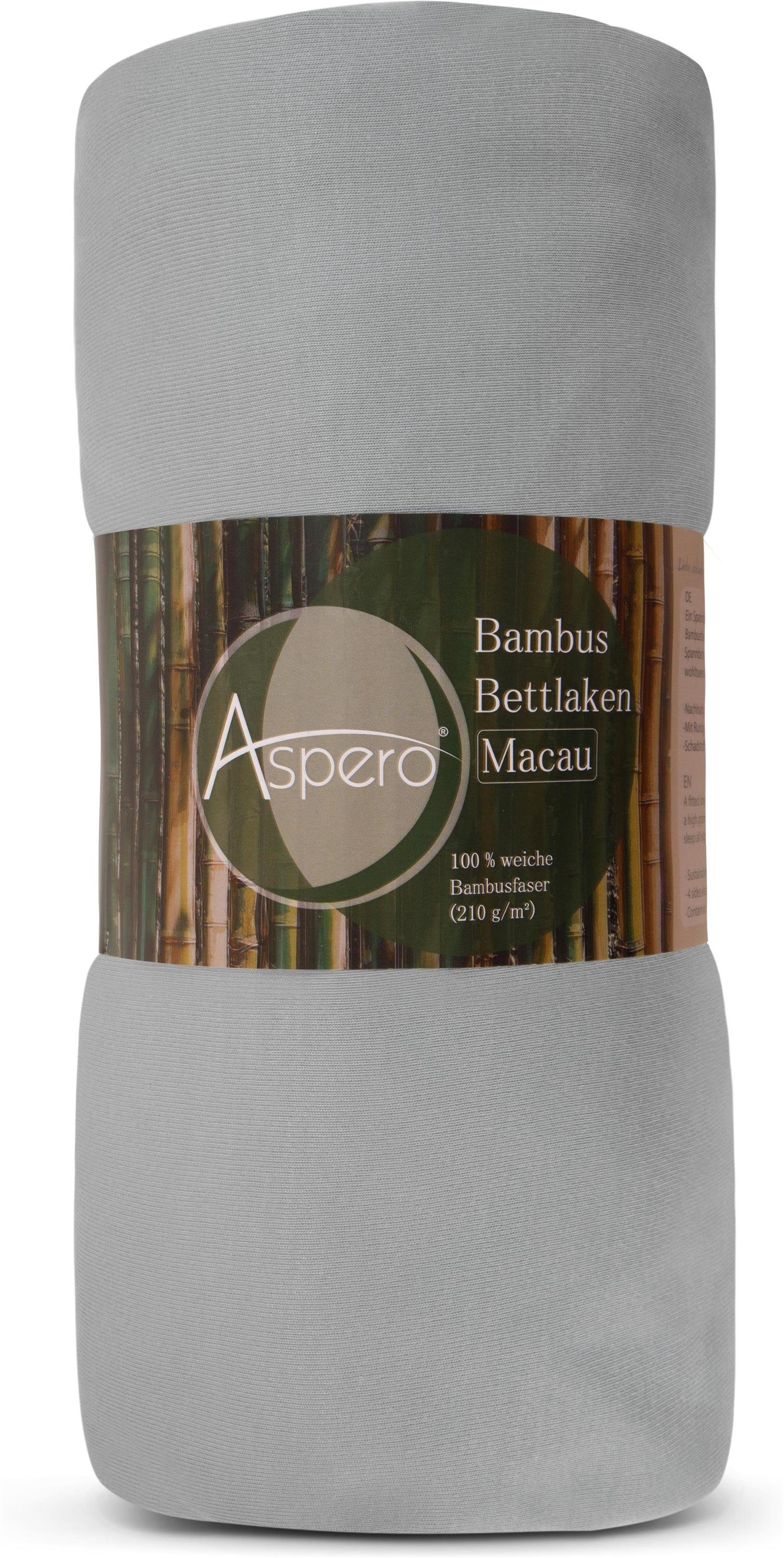 Aspero Bettlaken 2 x Bambus Spannbettlaken günstig online kaufen