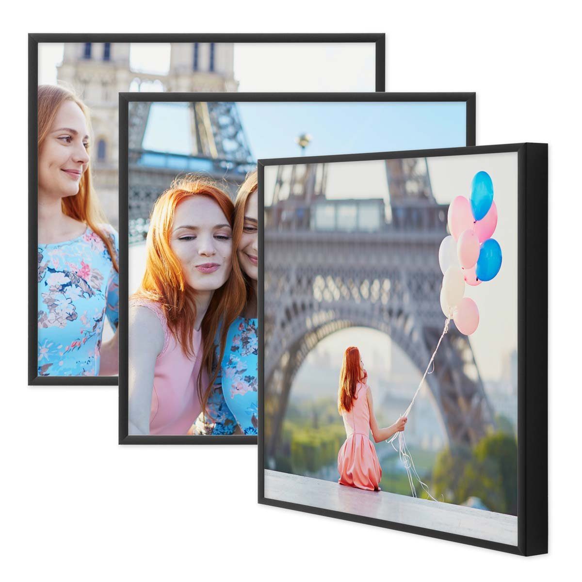 PHOTOLINI Bilderrahmen 3er Set Aluminium Modern günstig online kaufen