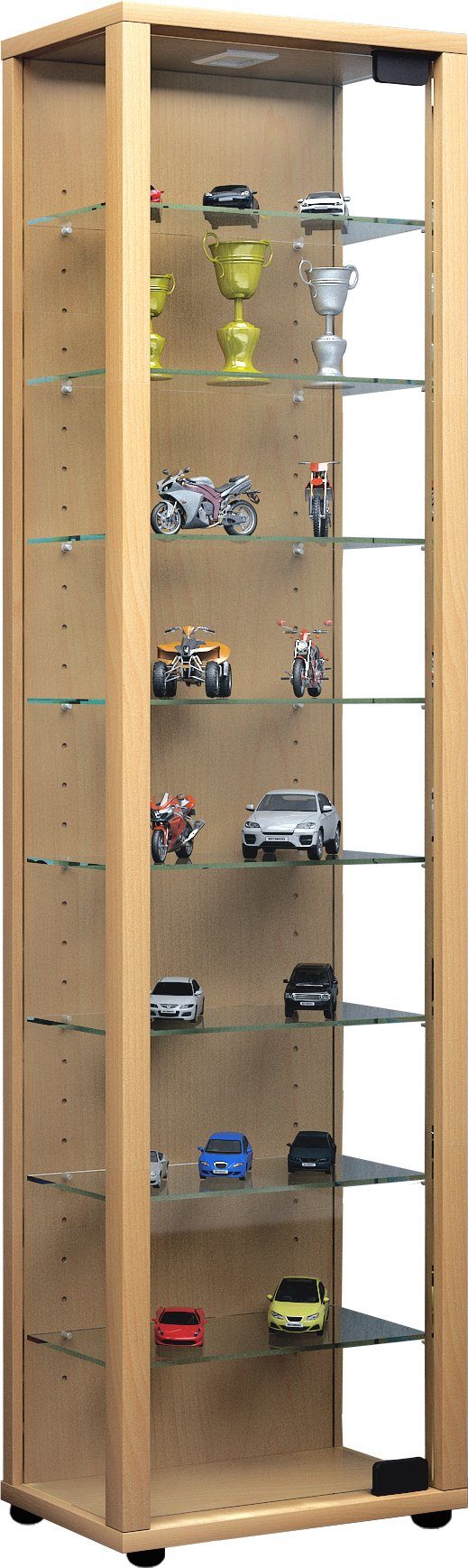 VCM Standvitrine Holz Glas Stand Vitrine günstig online kaufen
