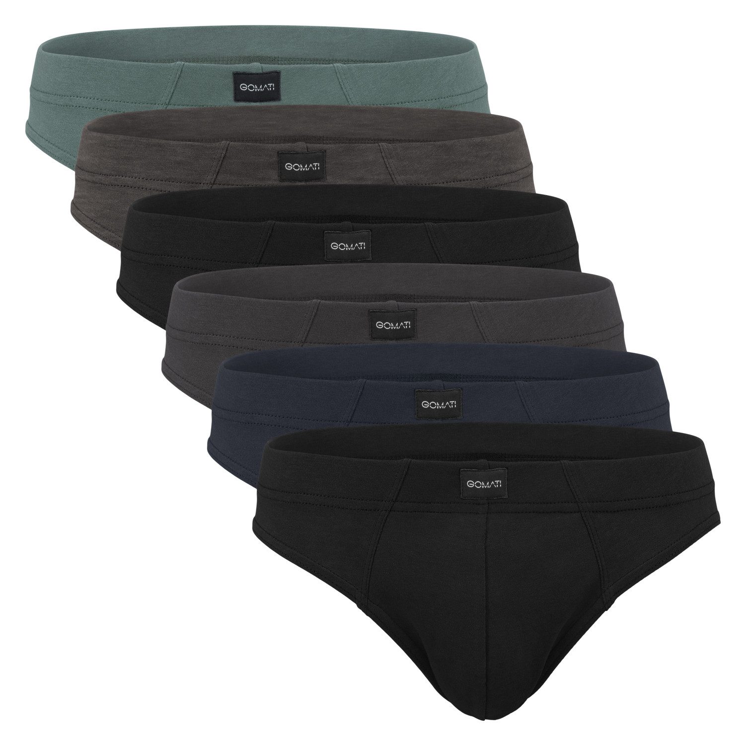 Slip 6er Pack Herren Jersey Slips Baumwoll Unterhosen