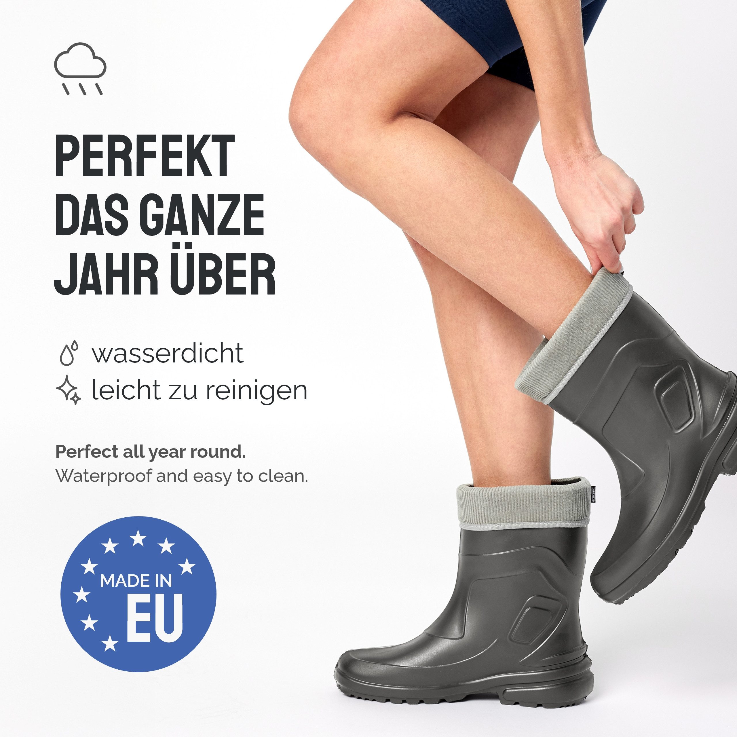Ladeheid EVA Thermo Regenstiefel Damen LA-800-2017 Gummistiefel mit herausn günstig online kaufen