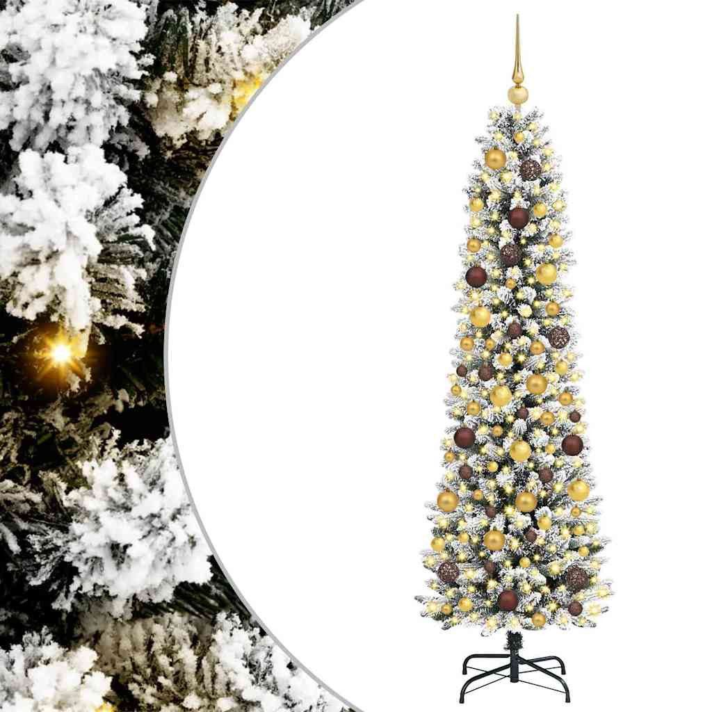 vidaXL Künstlicher Weihnachtsbaum Künstlicher Weihnachtsbaum Weiß 180 cm