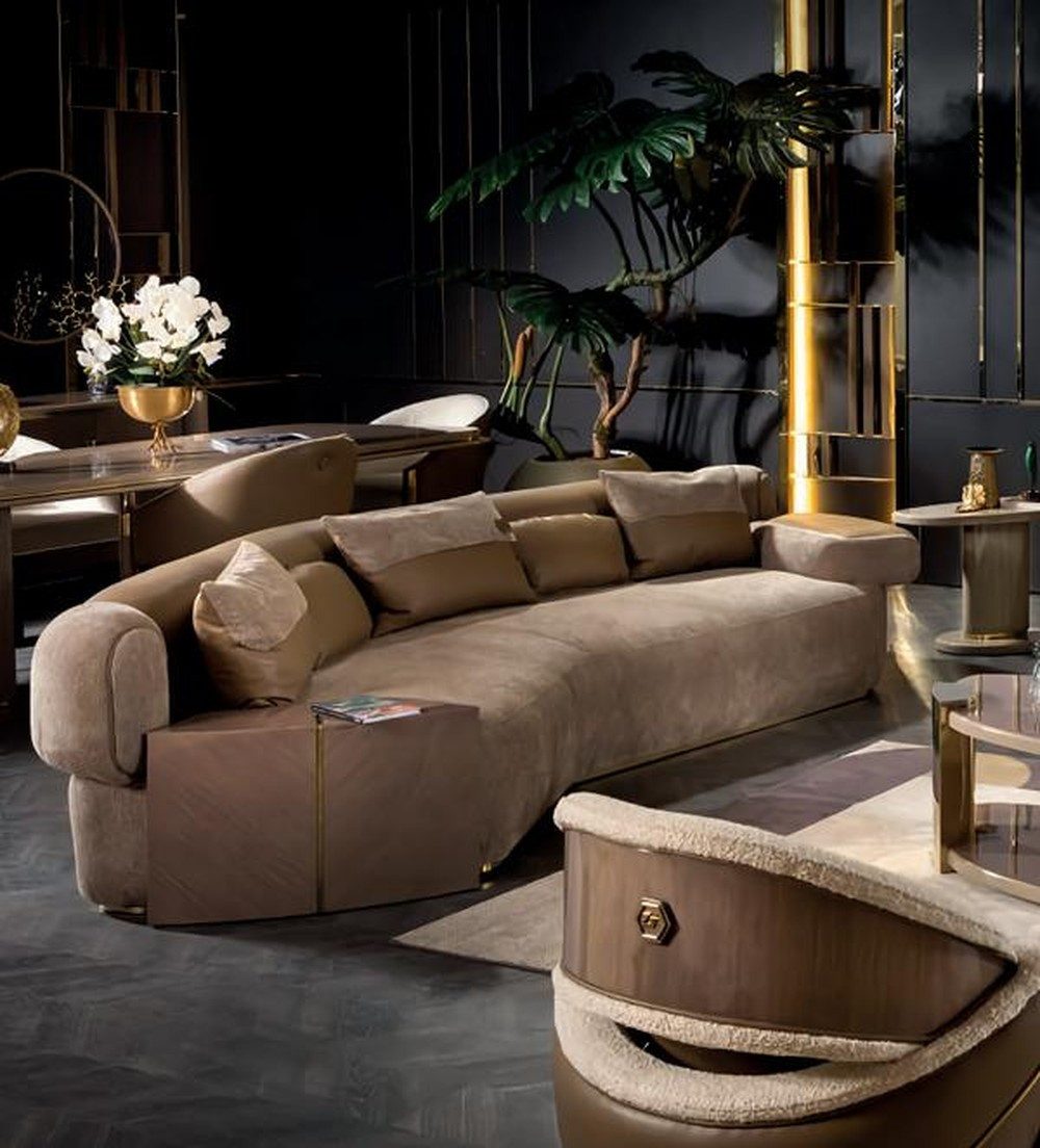 JVmoebel 3-Sitzer Luxus Sofa 3 Sitzer Modernes Design Polster Wohnzimmer Couch Neu, 1 Teile, Made in Europa