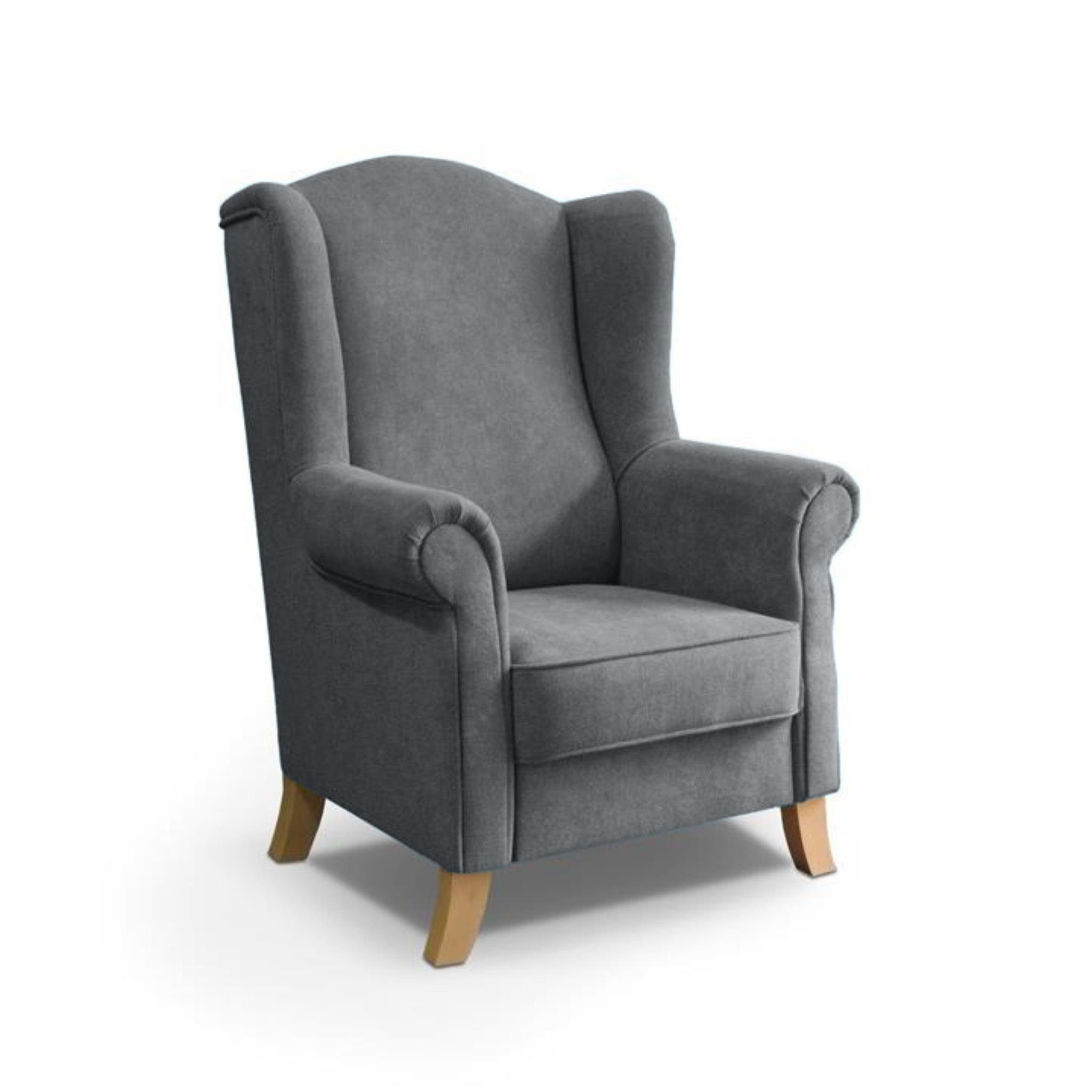 Beautysofa Ohrensessel Sessel Wohnzimmersessel Fernsehsessel LEONARDO günstig online kaufen