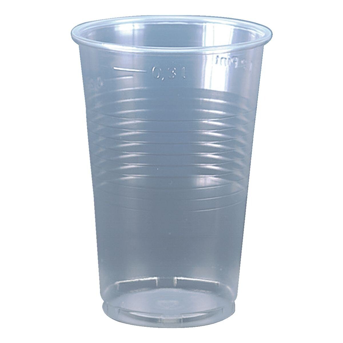 PAPSTAR Einwegbecher, Polypropylen, 300 ml, Trinkbecher transparent