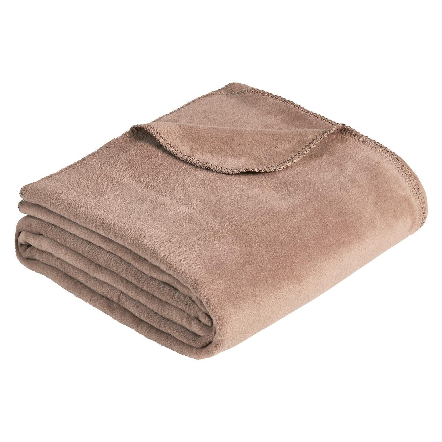Wohndecke Tagesdecke MALAGA, Taupe, 150 x günstig online kaufen