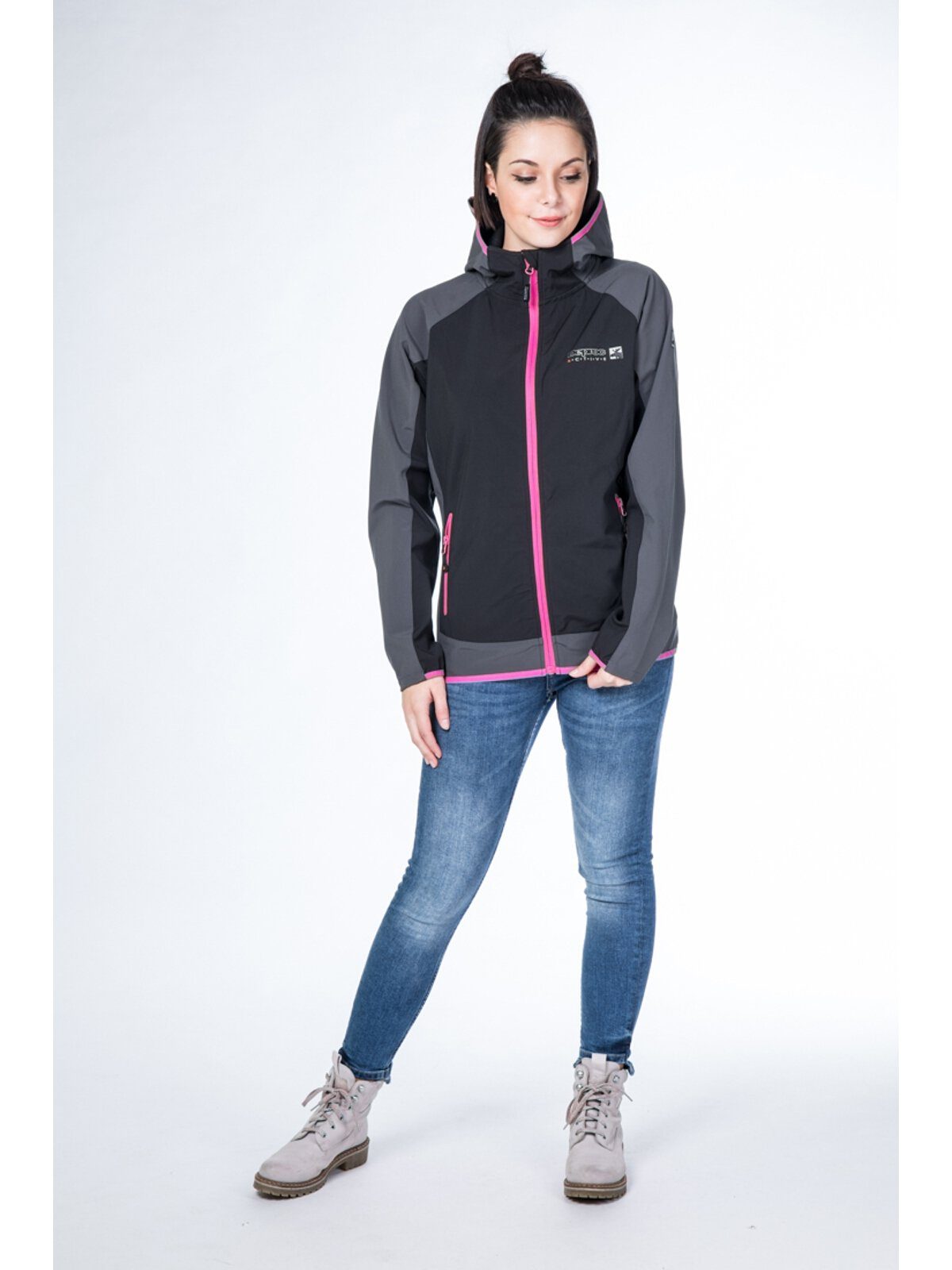 Größen erhältlich Großen XLight CS DEPROC Outdoorjacke in Active Softshelljacke CAVELL auch & Women Funktionsjacke