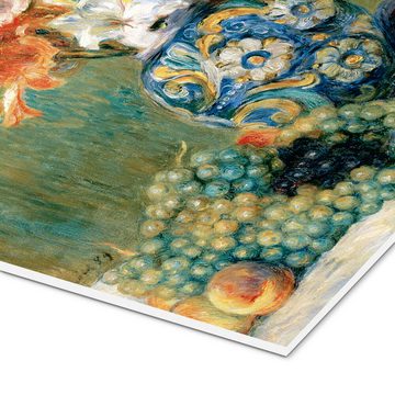 Posterlounge Forex-Bild Pierre-Auguste Renoir, Stillleben mit Obst und Blumen, Malerei