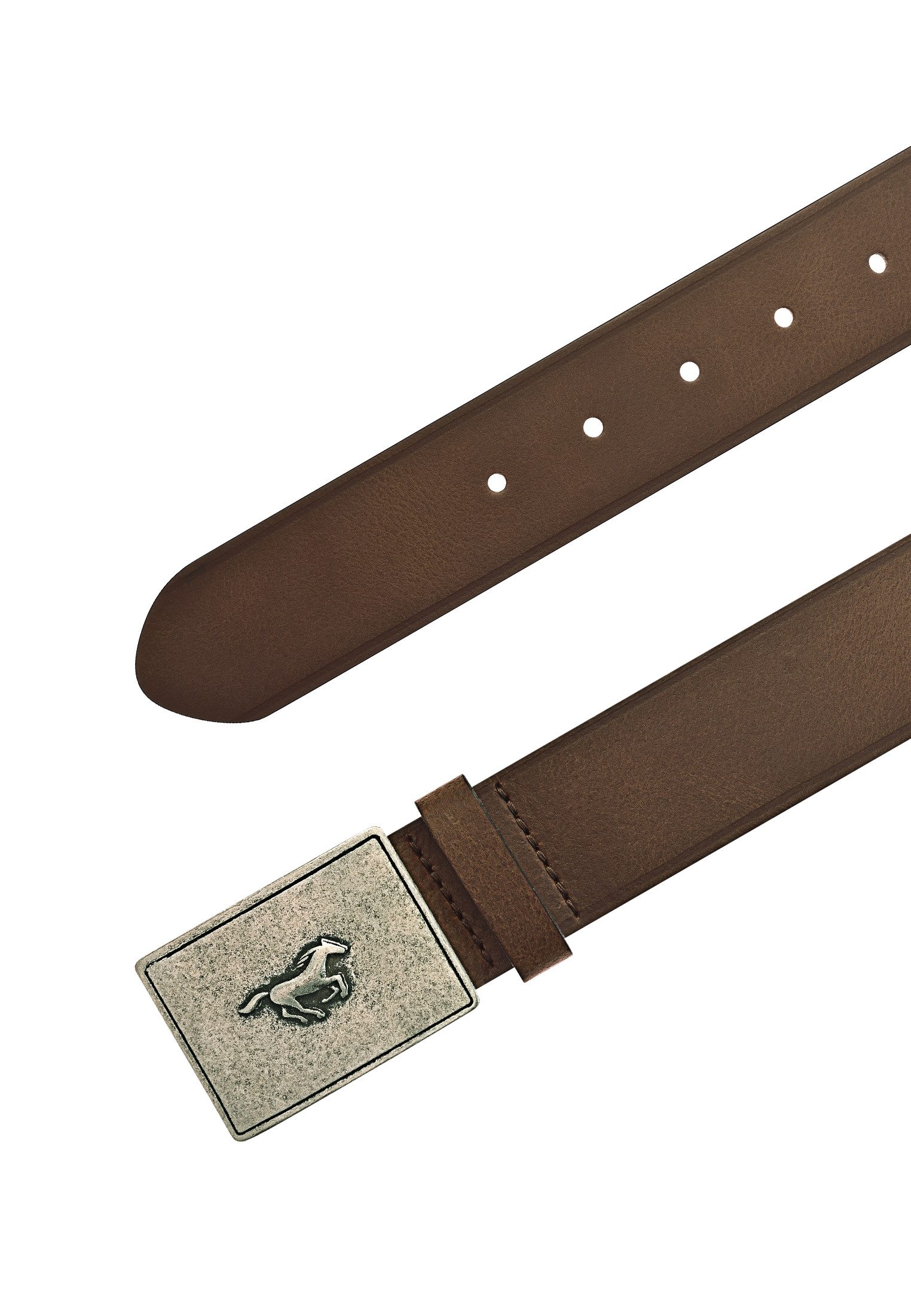 MUSTANG Koppelgürtel Mit charakteristischer Koppelschließe, im Vintage-Look, 4 cm
