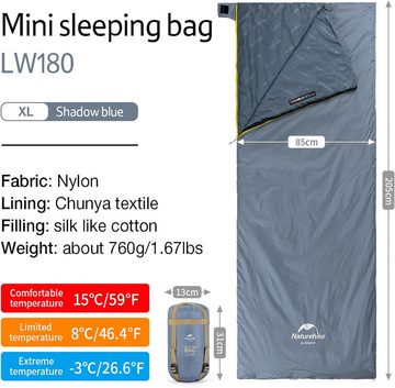 autolock Trekkingschlafsack Deckenschlafsack Schlafsäcke für Erwachsene, inkl. Tragetasche (1 tlg), inkl. Tragetasche