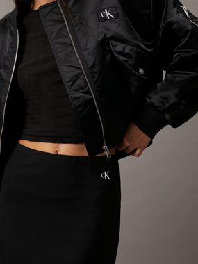 Calvin Klein Jeans Sweatrock ARCHIVAL MILANO LR MIDI SKIRT mit Logomarkenlabel