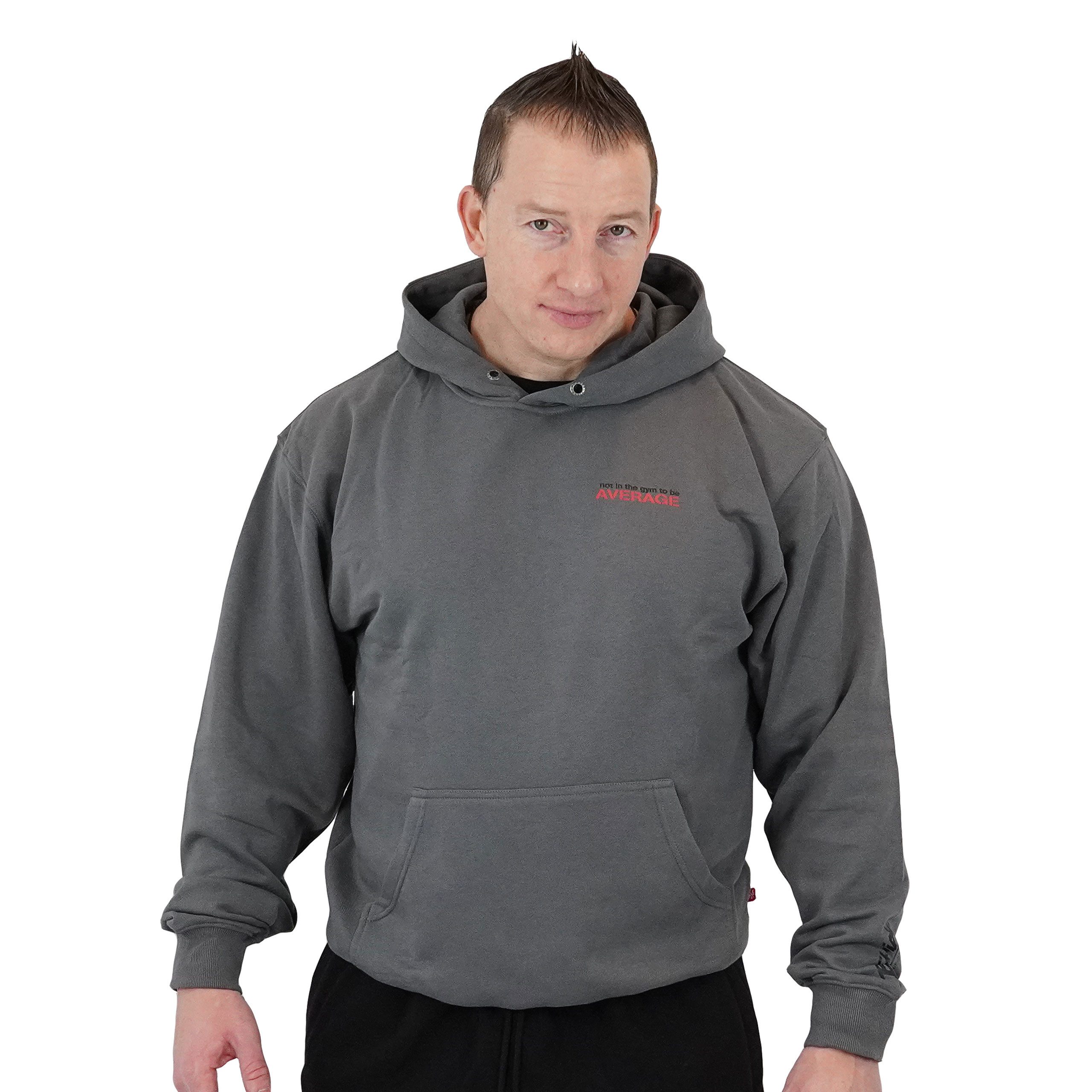 BRACHIAL THE LIFESTYLE COMPANY Kapuzensweatshirt Brachial Hoody "Not Average" grau