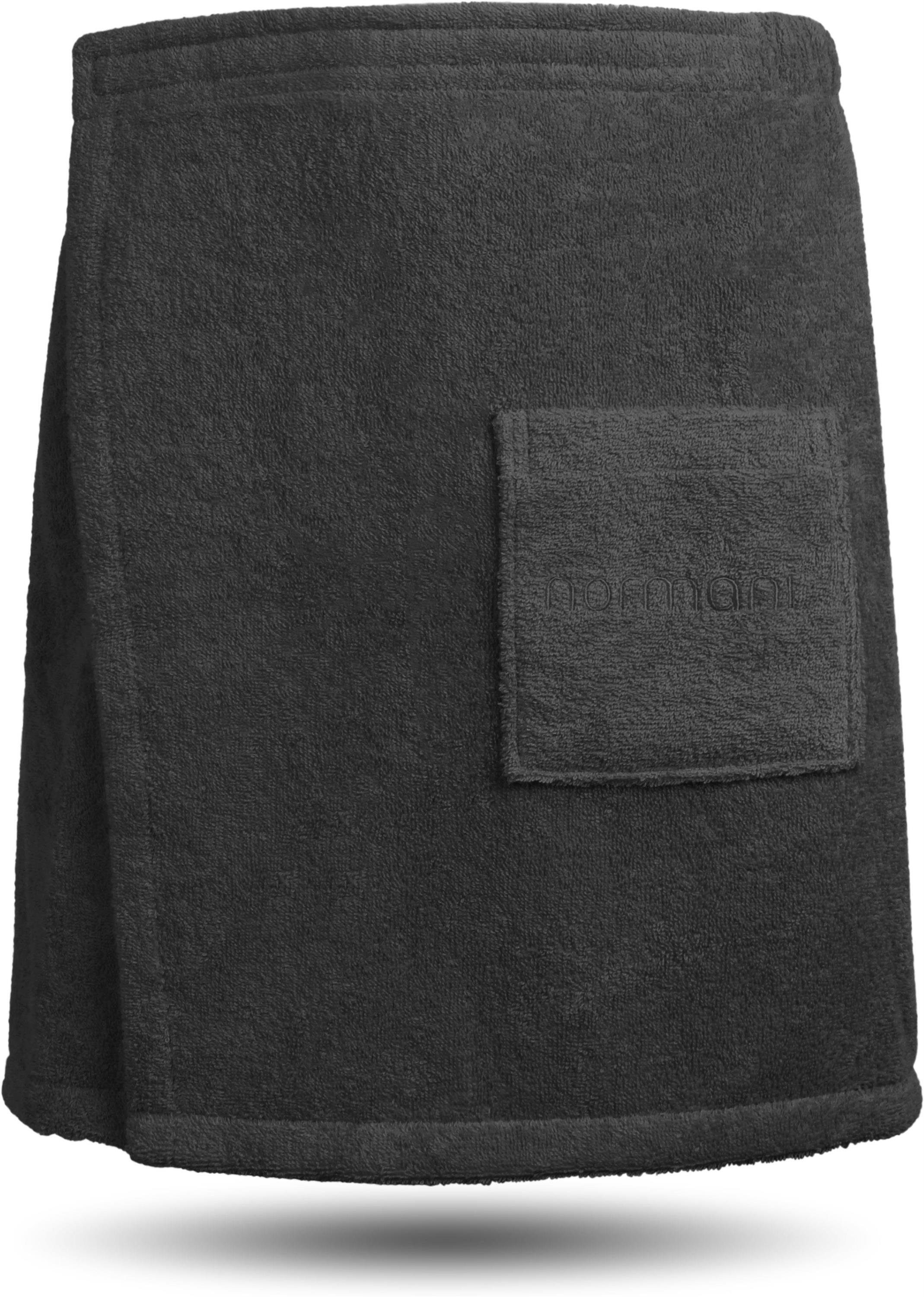 normani Полотенца для хамама Herren-Saunakilt aus Bio-Baumwolle Mersin, Frottee, Saunahandtuch aus 100 % Bio-Baumwolle