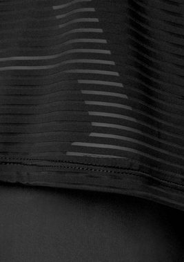 LASCANA ACTIVE Funktionsshirt Digital Mauve 2 in 1 T-Shirt im Layer-Design