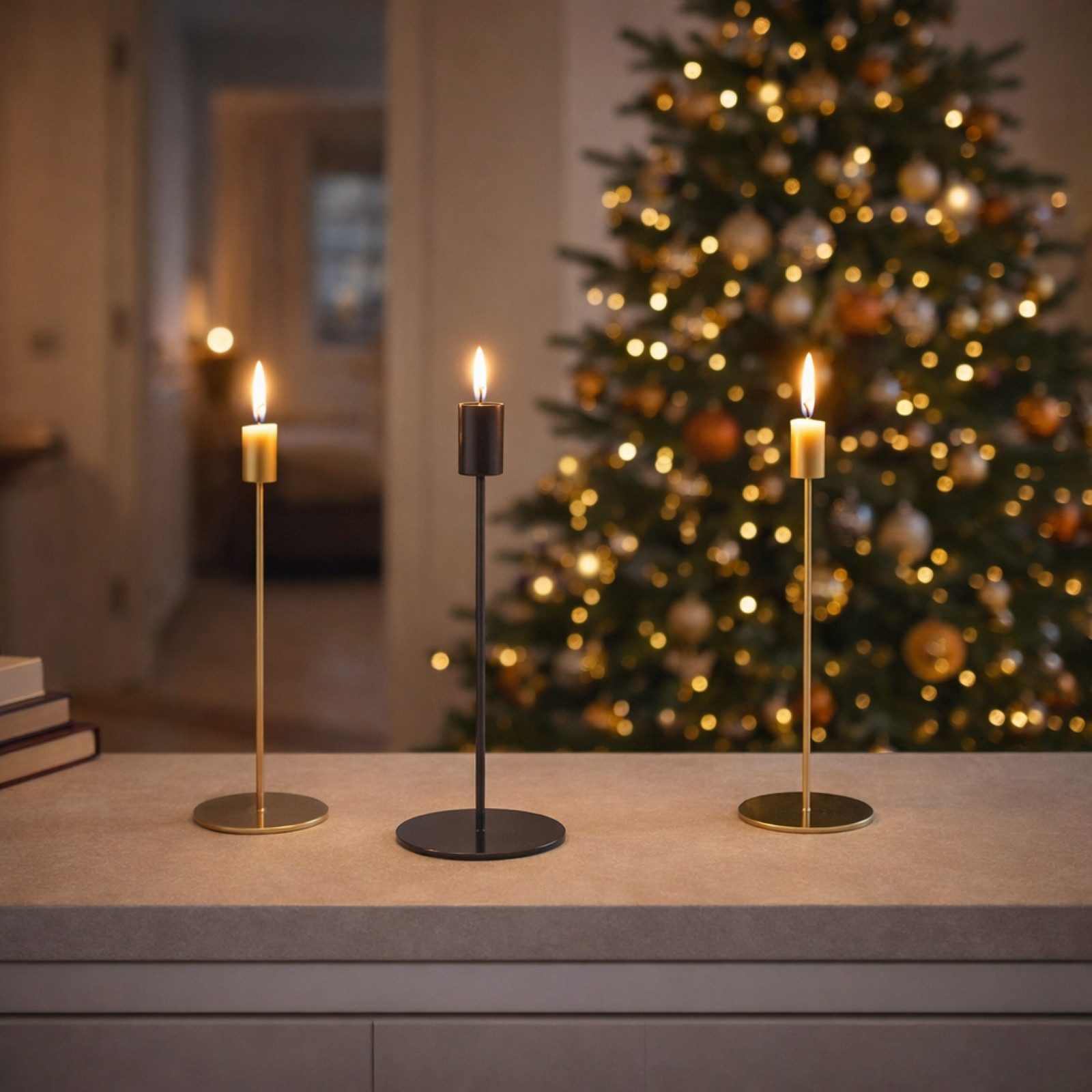 houseproud Kerzenhalter Spark Kerzenhalter, dark finish, medium