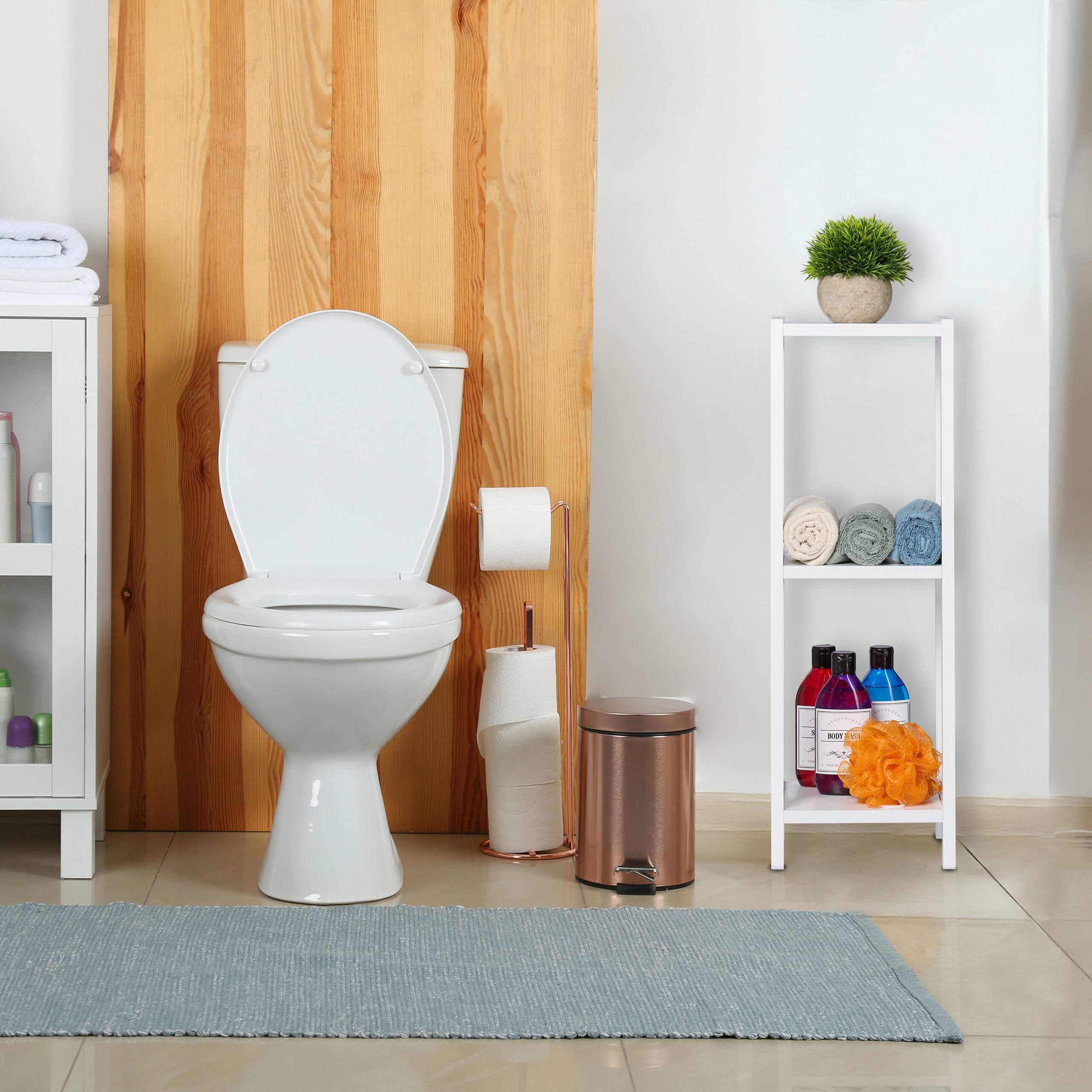 relaxdays Standregal Kleines Standregal mit 3 Ablagen günstig online kaufen